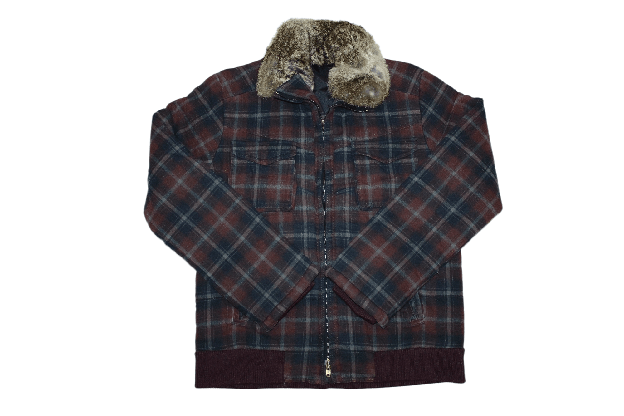 Iroquois Japan VTG🔥Iroquois Japan Plaid Padded Casual Jacket Faux Fur Neck Size US M / EU 48-50 / 2 - 1 Thumbnail