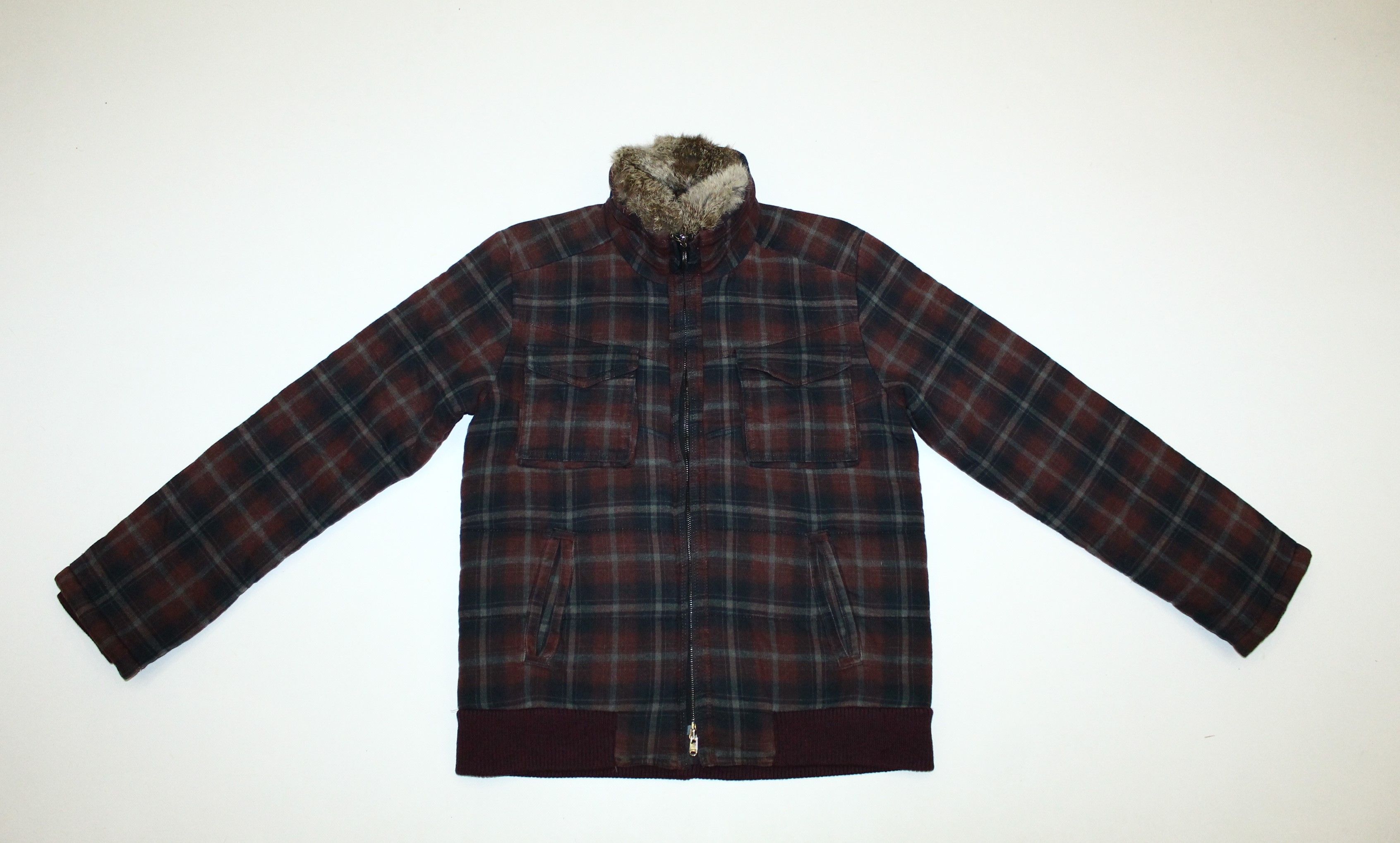 Iroquois Japan VTG🔥Iroquois Japan Plaid Padded Casual Jacket Faux Fur Neck Size US M / EU 48-50 / 2 - 7 Thumbnail