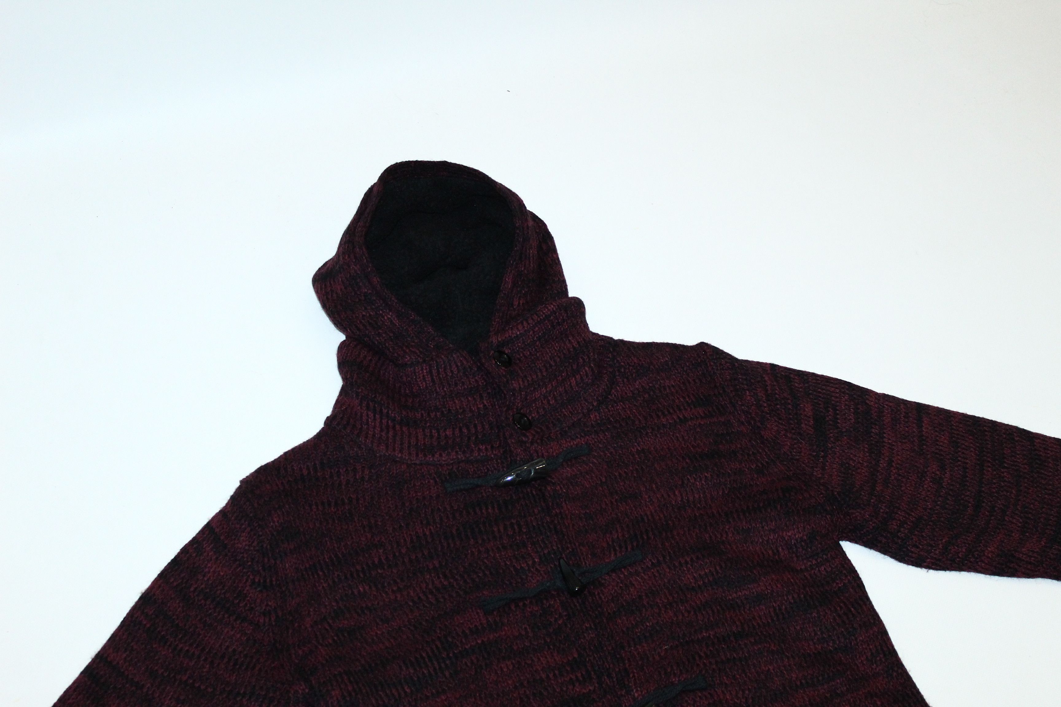 Plus One Clothing 💥 Plus One Clo. Japan Wool Knit Sherpa Hooded Cardigan Size US M / EU 48-50 / 2 - 4 Thumbnail