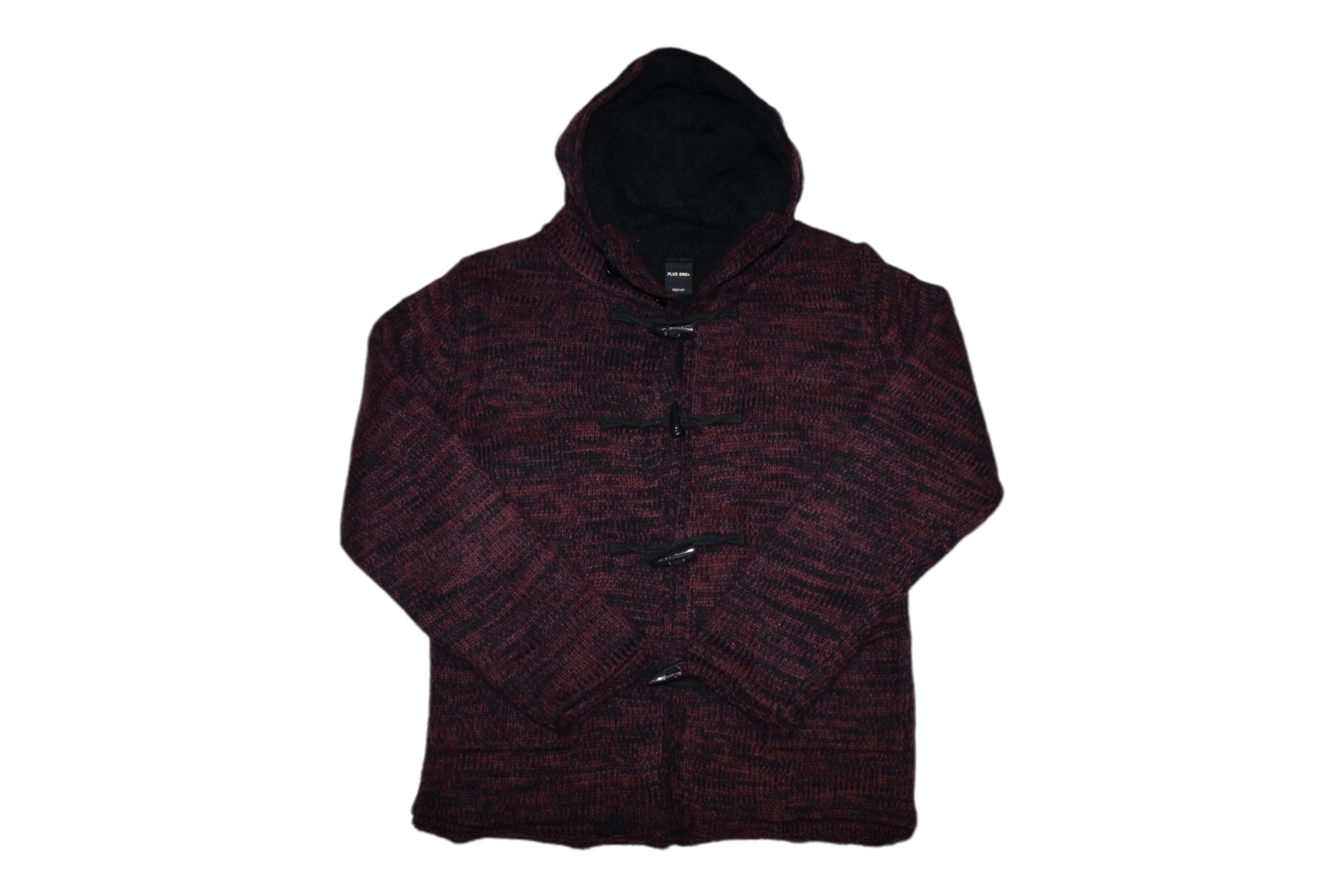 Plus One Clothing 💥 Plus One Clo. Japan Wool Knit Sherpa Hooded Cardigan Size US M / EU 48-50 / 2 - 1 Thumbnail