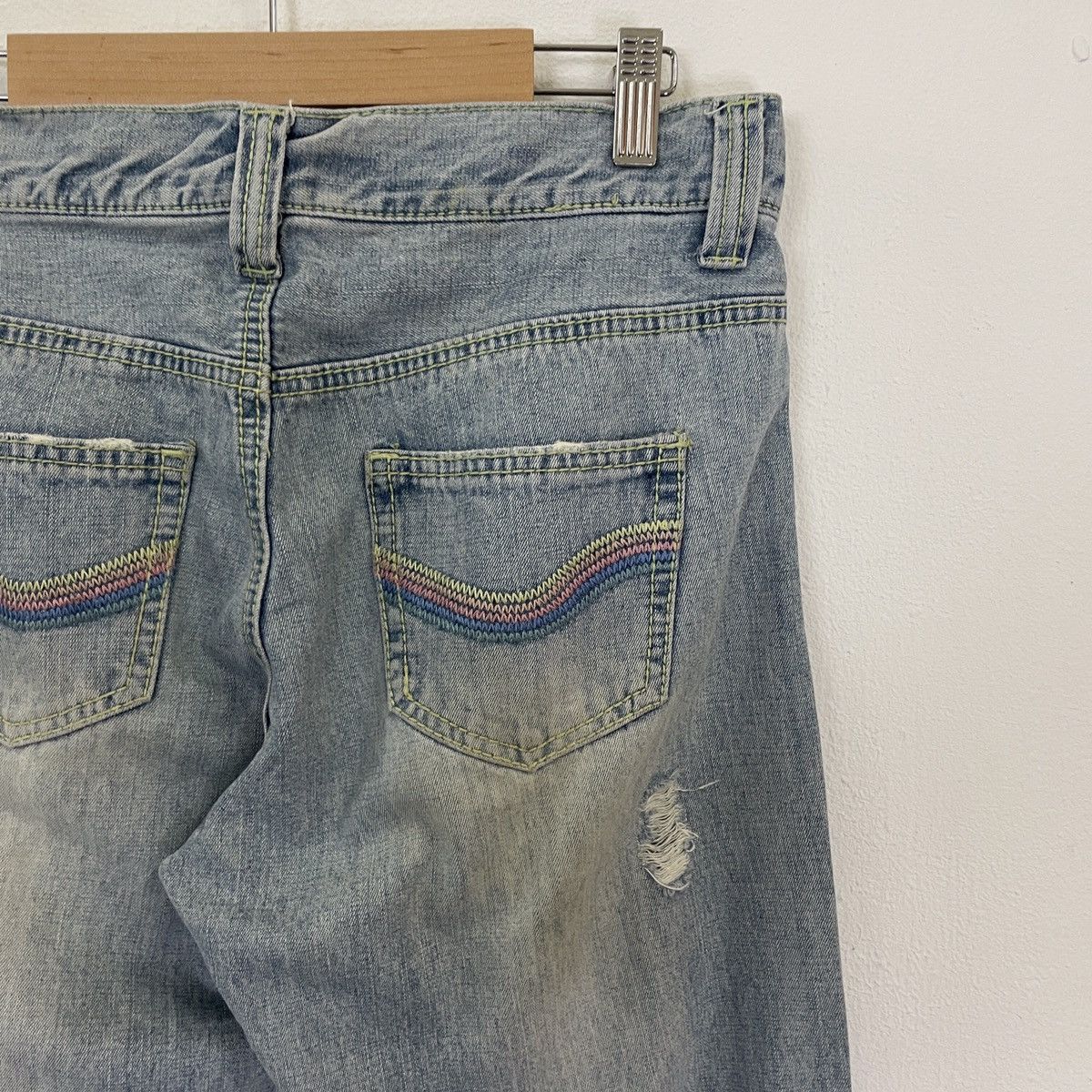 Japanese Brand Vintage Daily Topics Distressed Denim Jeans Size US 31 - 8 Thumbnail