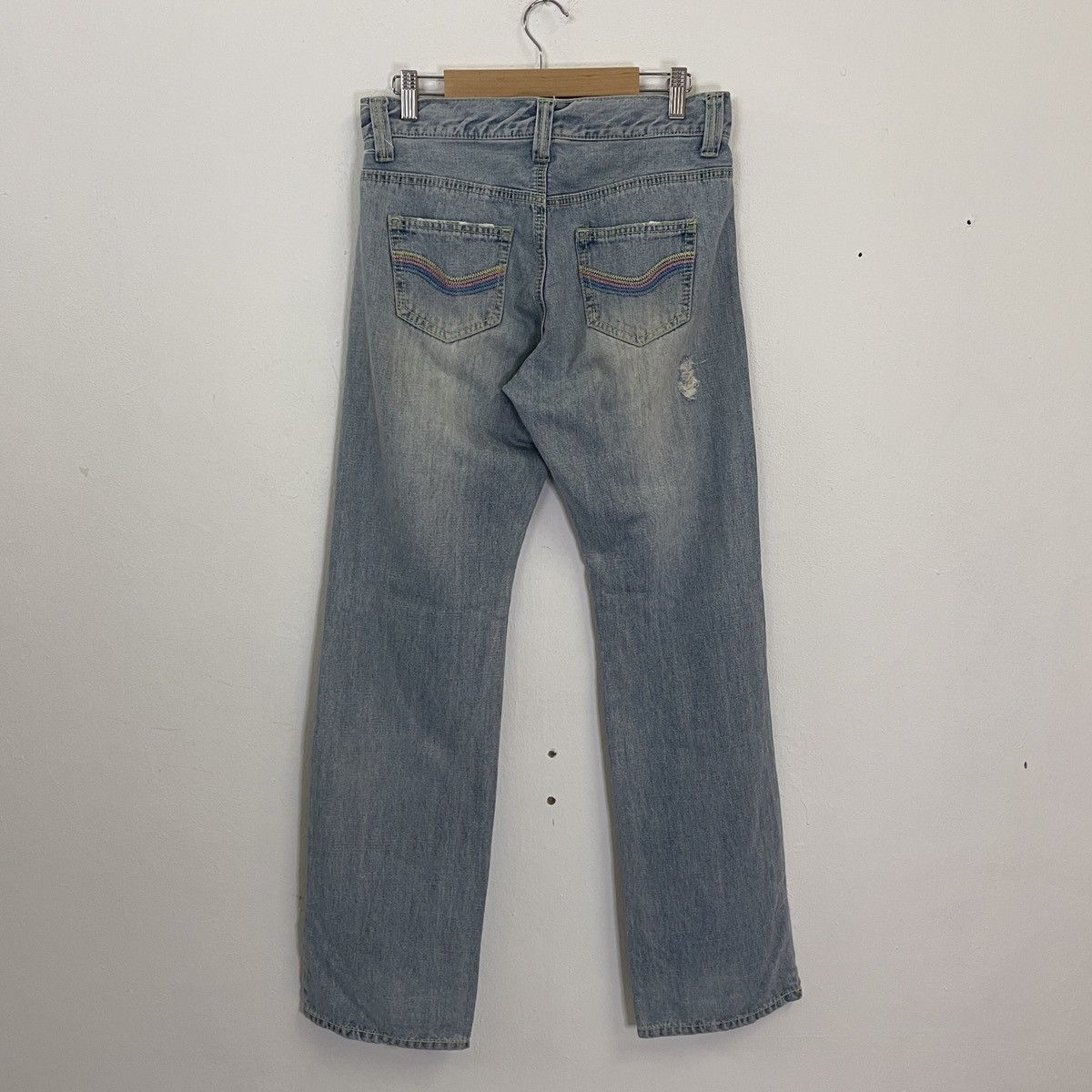 Japanese Brand Vintage Daily Topics Distressed Denim Jeans Size US 31 - 7 Thumbnail