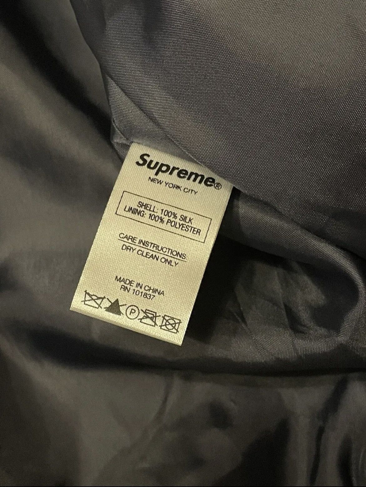 Supreme SILK: S/S 2017 Supreme Silk Jacket "Navy" Size US M / EU 48-50 / 2 - 6 Thumbnail