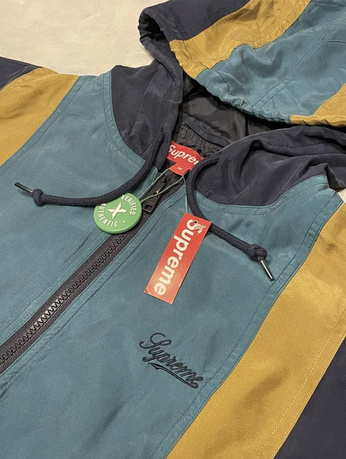 Supreme SILK: S/S 2017 Supreme Silk Jacket "Navy" Size US M / EU 48-50 / 2 - 3 Thumbnail