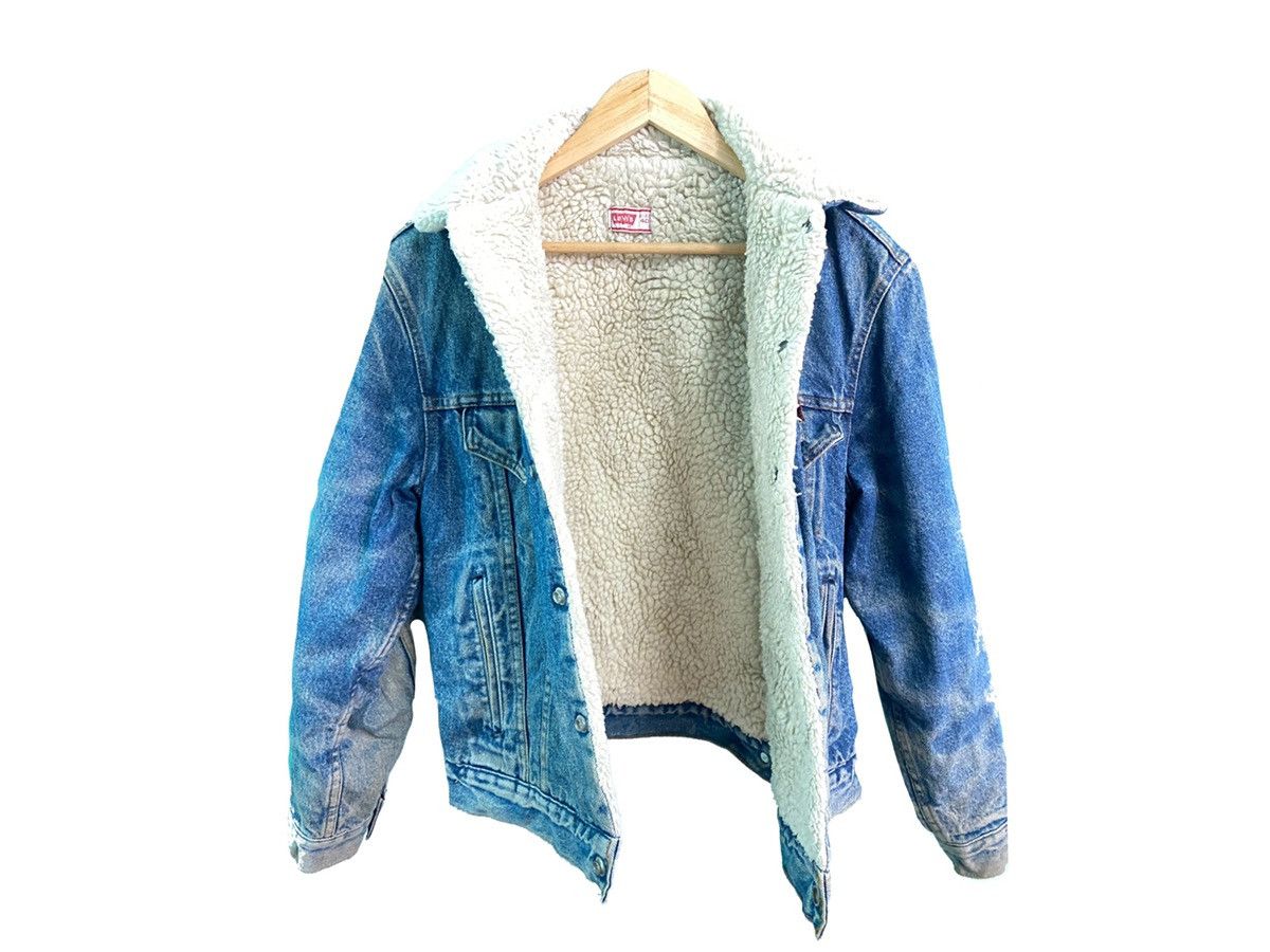 Levi's VINTAGE LEVIS SHERPA LINED BLUE DENIM JACKET Size US S / EU 44-46 / 1 - 6 Thumbnail