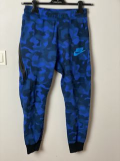 Nike blue hot sale camo joggers