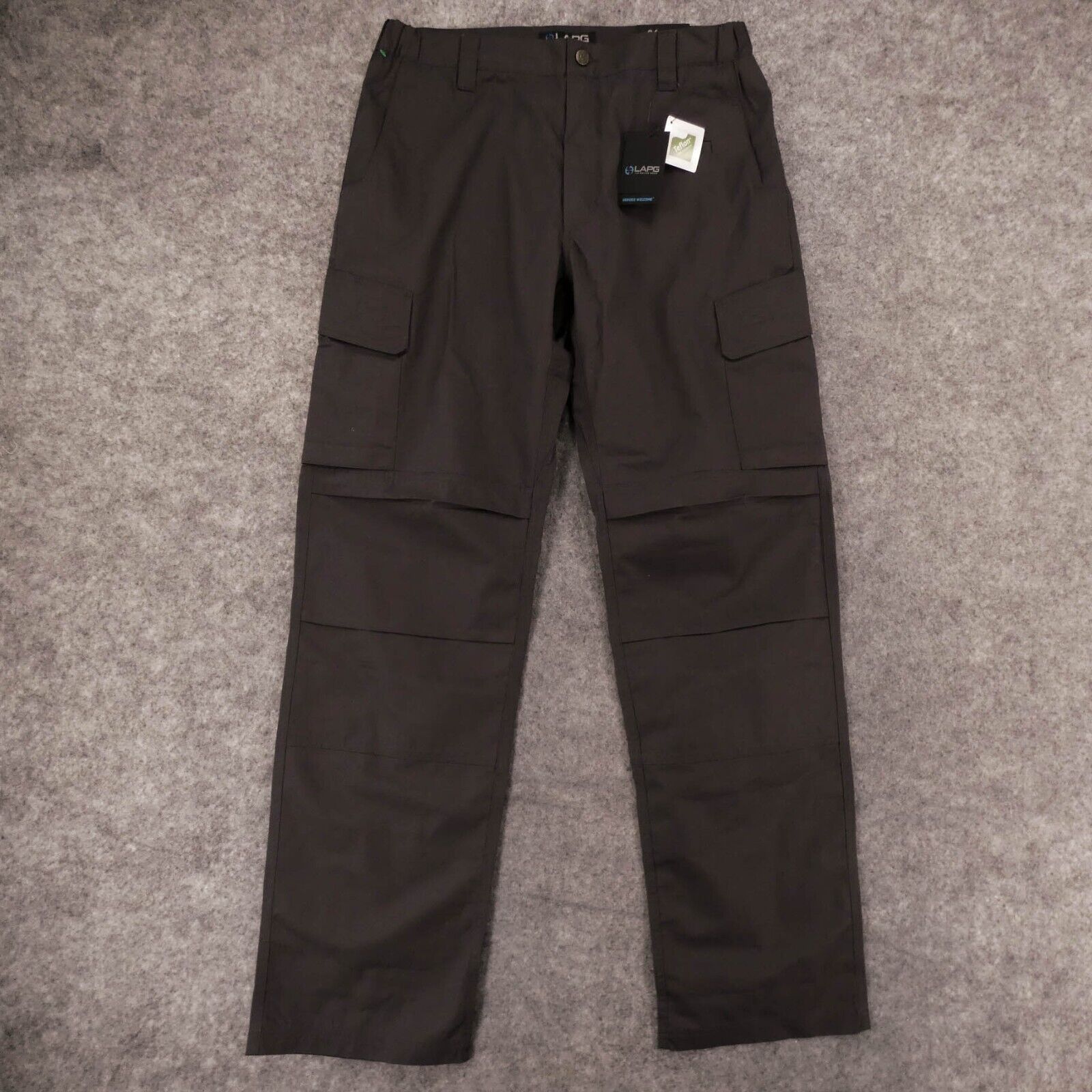 Vintage LAPG Cargo Pants Mens 36x36 Flat Front Charcoal Gray Tactical
