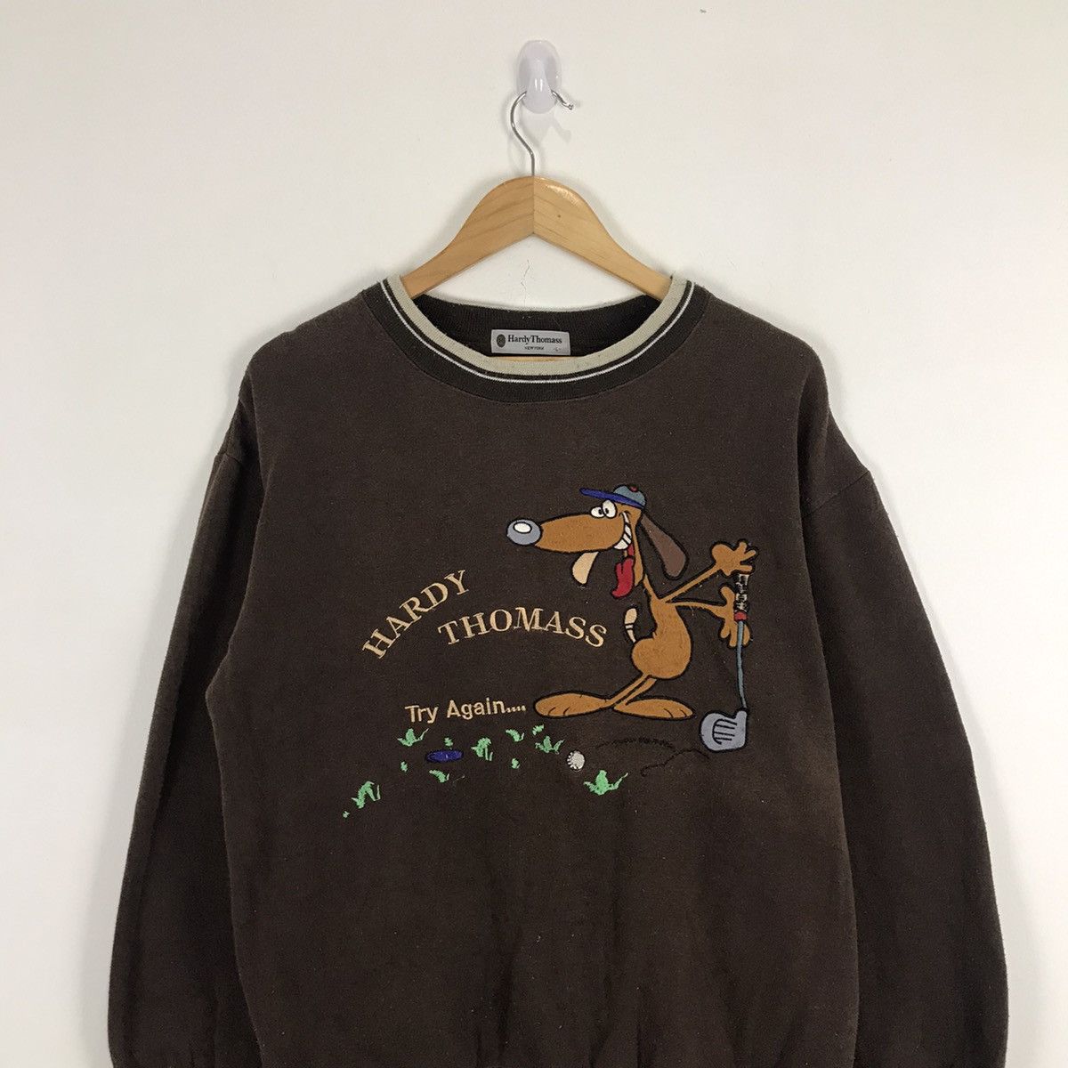 Designer Hardy Thomas New York Crewneck Jumper Sweatshirt Size US L / EU 52-54 / 3 - 2 Thumbnail
