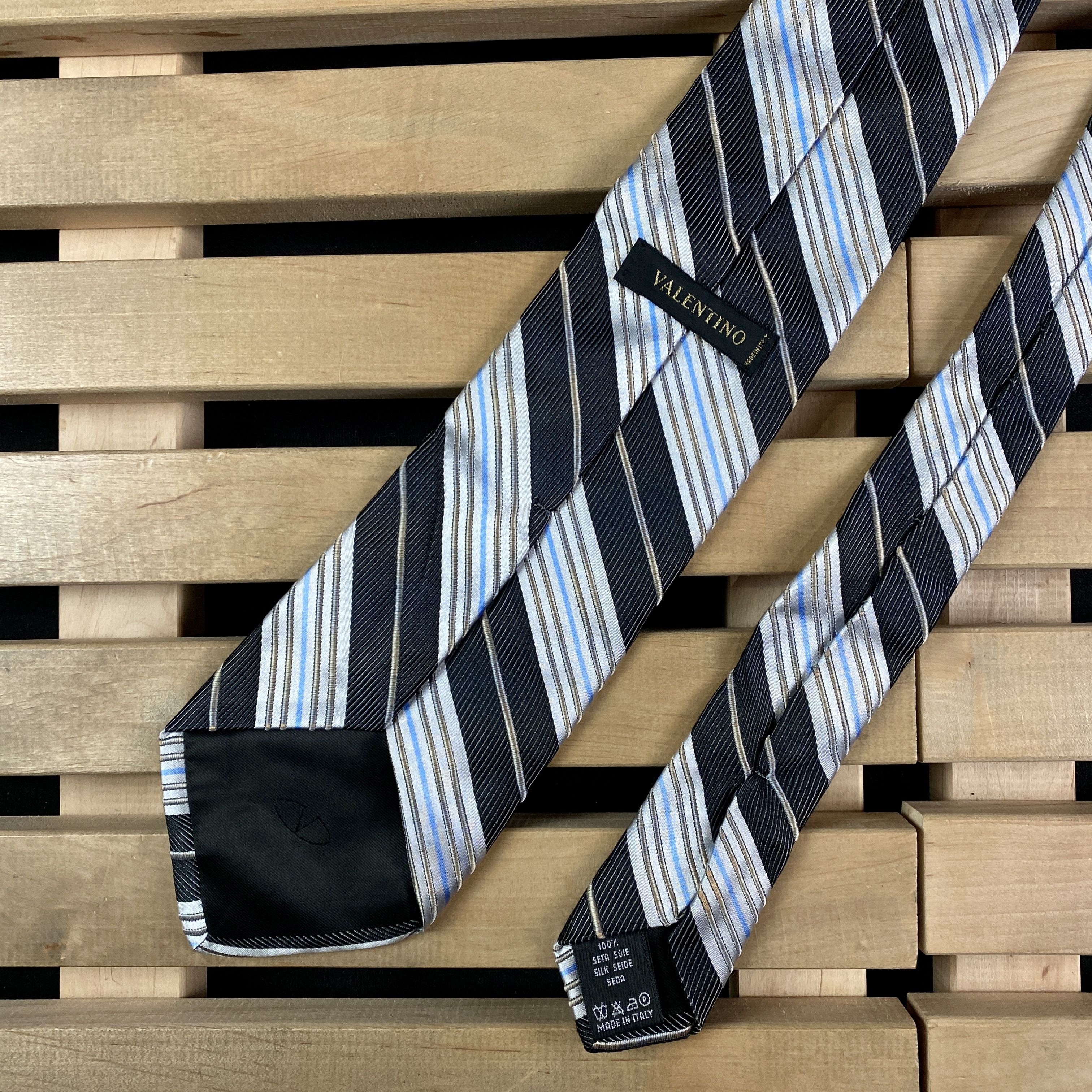 Valentino × Vintage Mens Tie Silk Valentino Vintage Size ONE SIZE - 4 Thumbnail