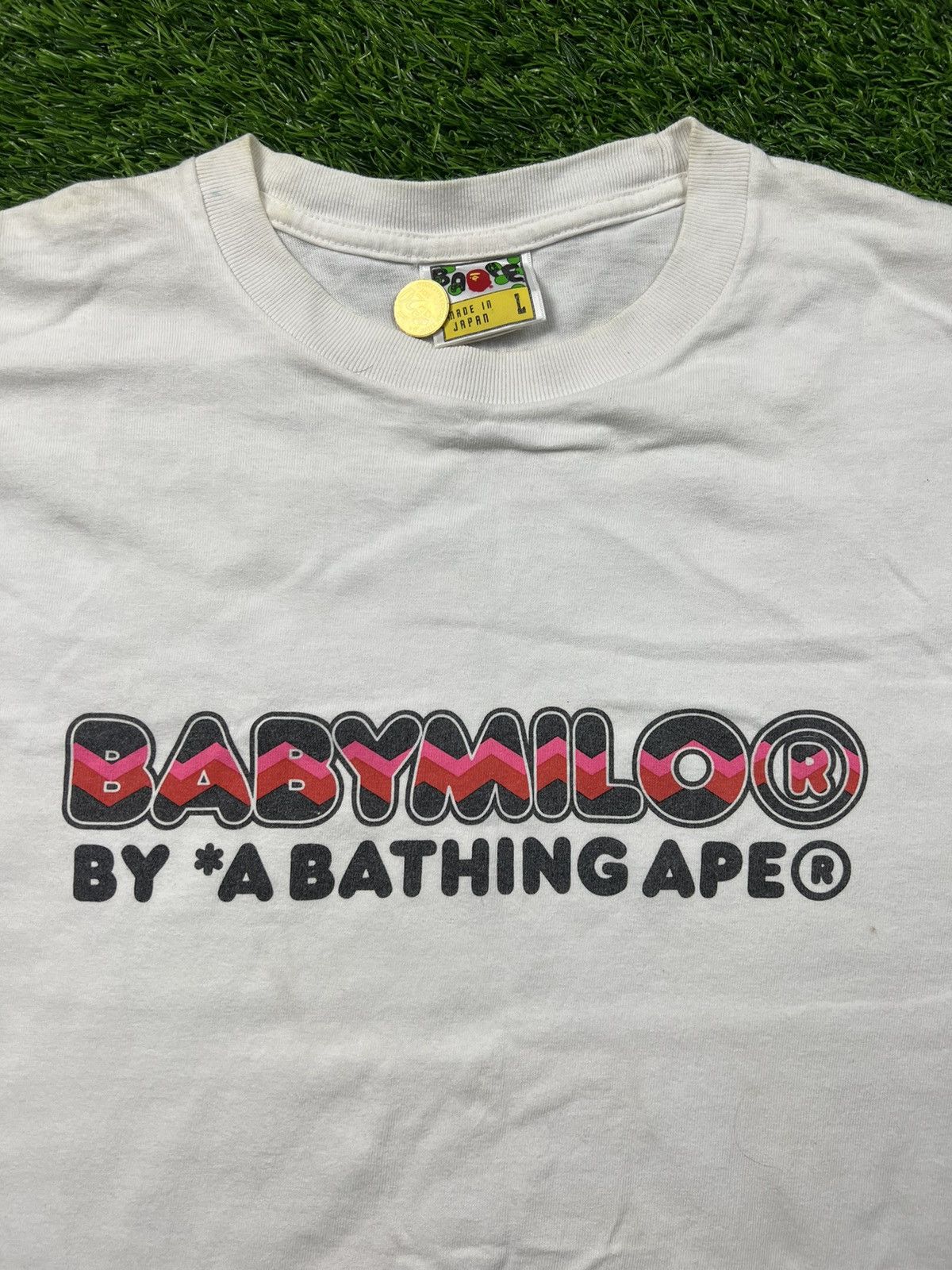 Bape Baby Milo Zigzag Tee Size US L / EU 52-54 / 3 - 3 Thumbnail