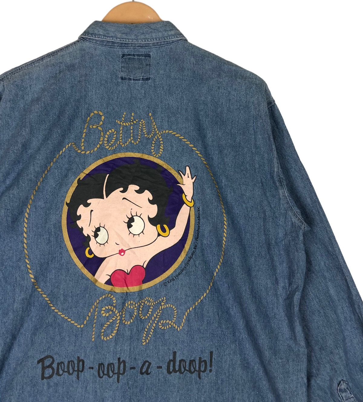 Cartoon Network Betty Boop Denim Button Shirt Size US L / EU 52-54 / 3 - 7 Thumbnail