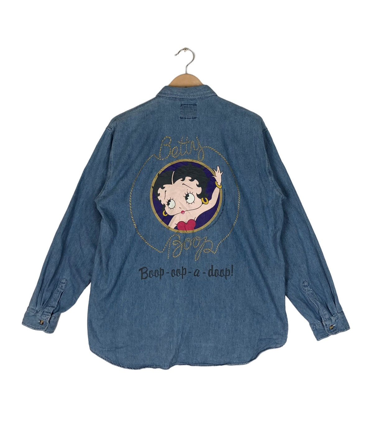 Cartoon Network Betty Boop Denim Button Shirt Size US L / EU 52-54 / 3 - 1 Thumbnail