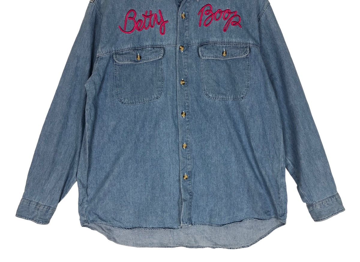 Cartoon Network Betty Boop Denim Button Shirt Size US L / EU 52-54 / 3 - 4 Thumbnail