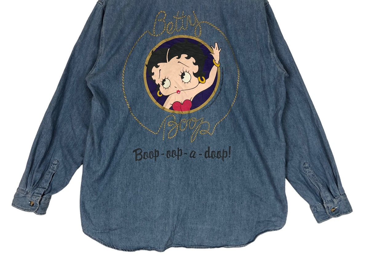 Cartoon Network Betty Boop Denim Button Shirt Size US L / EU 52-54 / 3 - 8 Thumbnail
