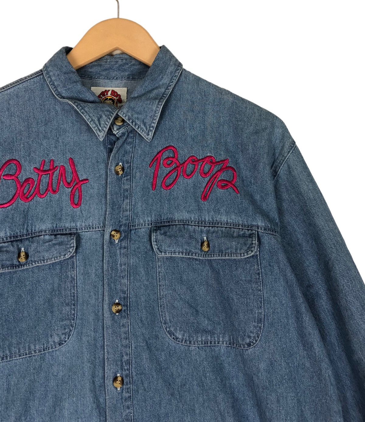 Cartoon Network Betty Boop Denim Button Shirt Size US L / EU 52-54 / 3 - 6 Thumbnail
