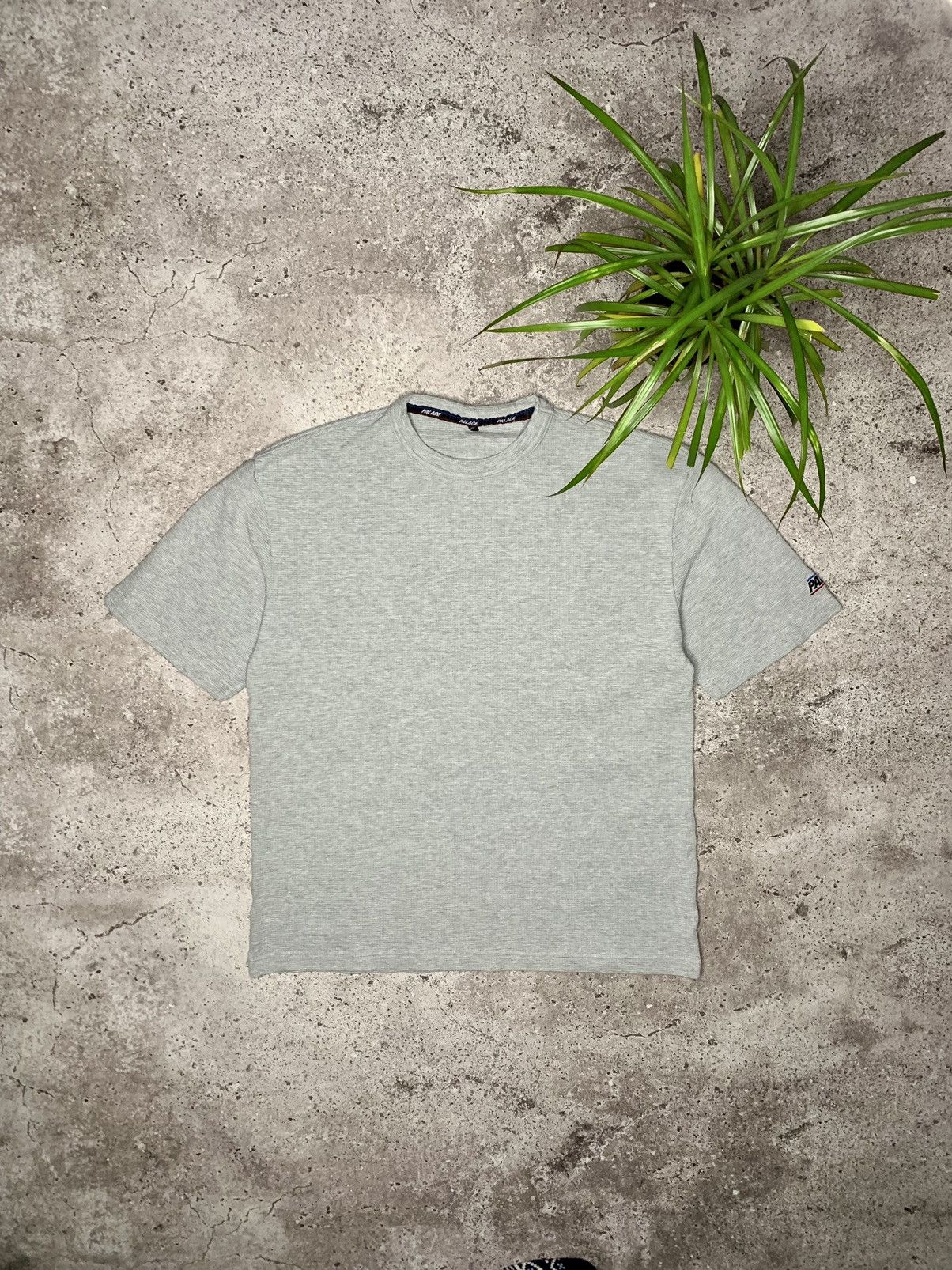 Palace Palace Basically A Waffle T-Shirt Grey Skateboards | Grailed