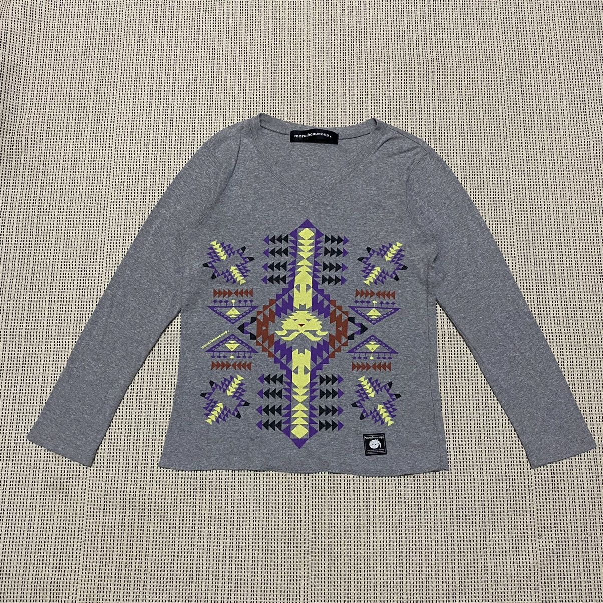 Issey Miyake Mercibeaucoup Native Design L/S tee Deisgner
