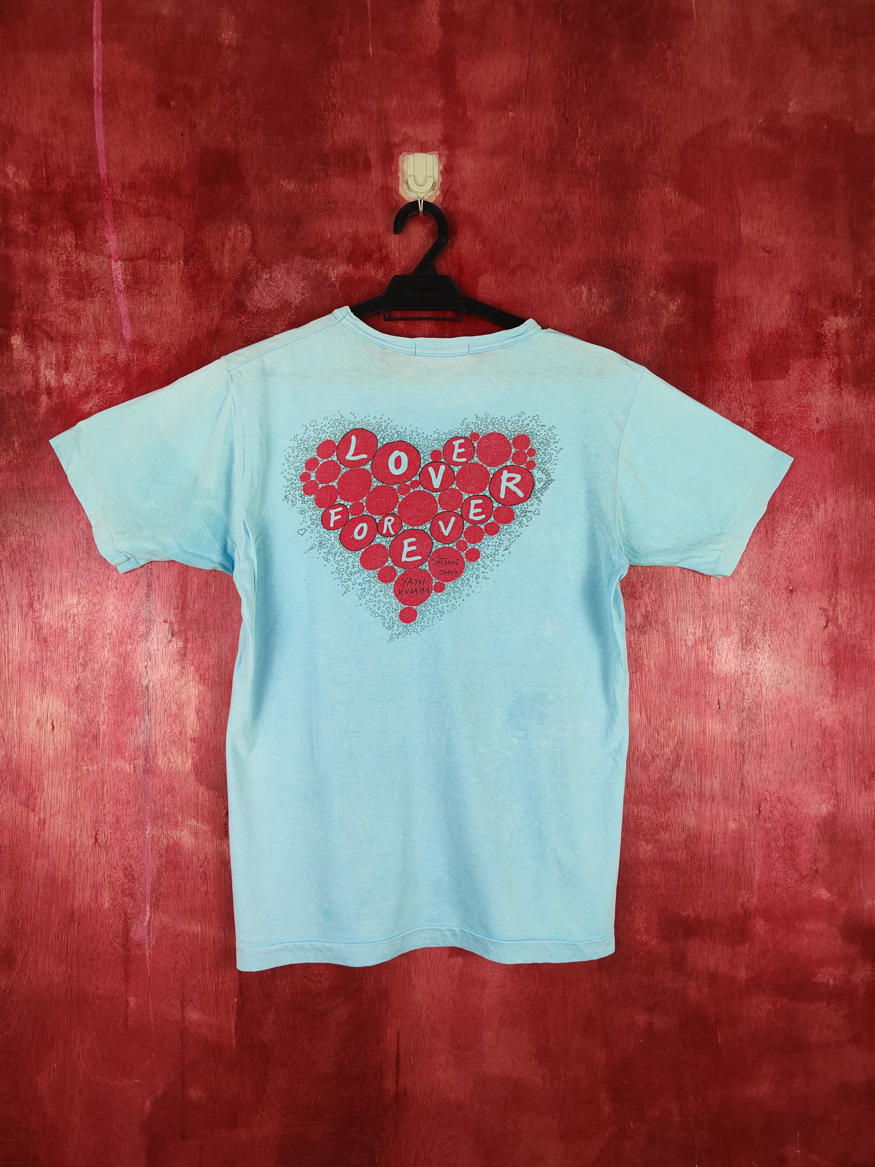 Japanese Brand 24hour Television faded Blue Short Sleeve T-shirt #S651 Size US M / EU 48-50 / 2 - 8 Thumbnail