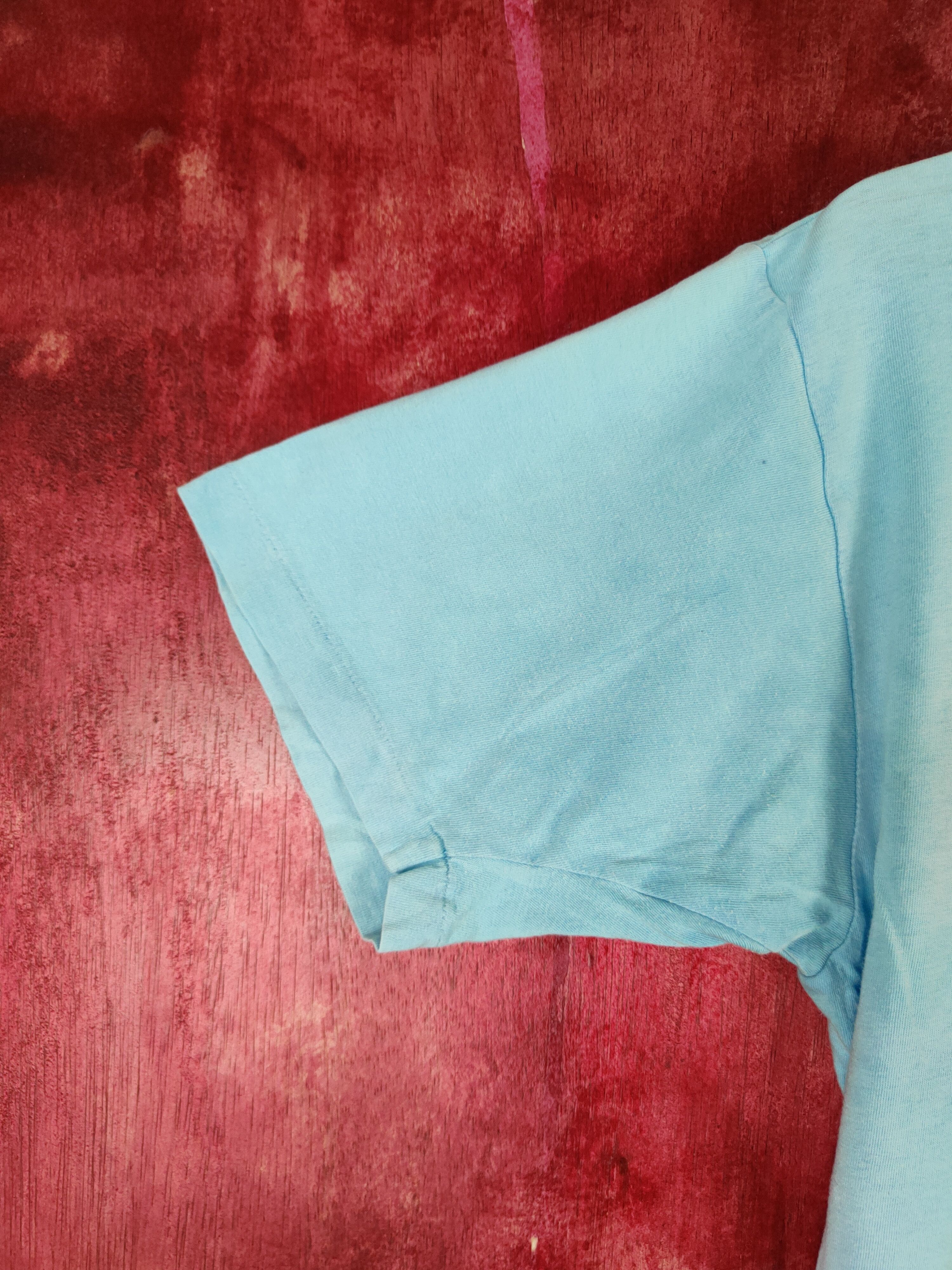 Japanese Brand 24hour Television faded Blue Short Sleeve T-shirt #S651 Size US M / EU 48-50 / 2 - 5 Thumbnail
