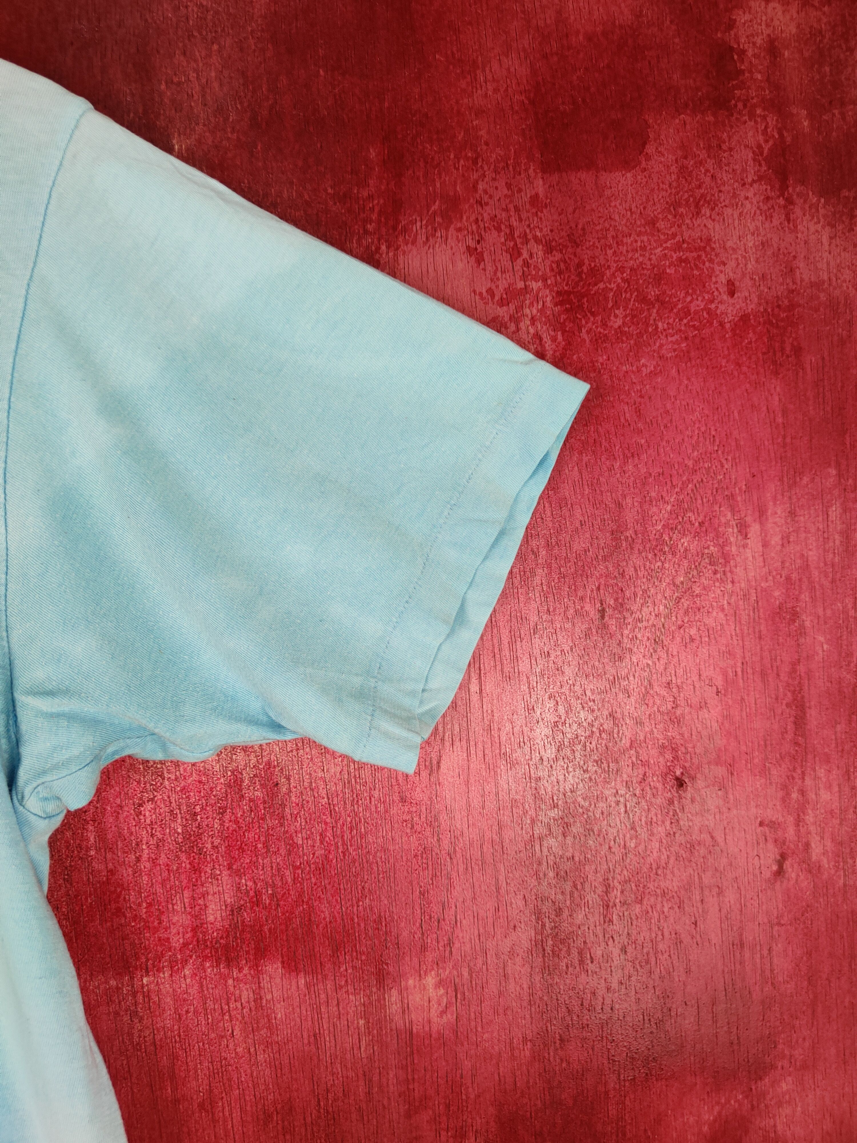 Japanese Brand 24hour Television faded Blue Short Sleeve T-shirt #S651 Size US M / EU 48-50 / 2 - 7 Thumbnail