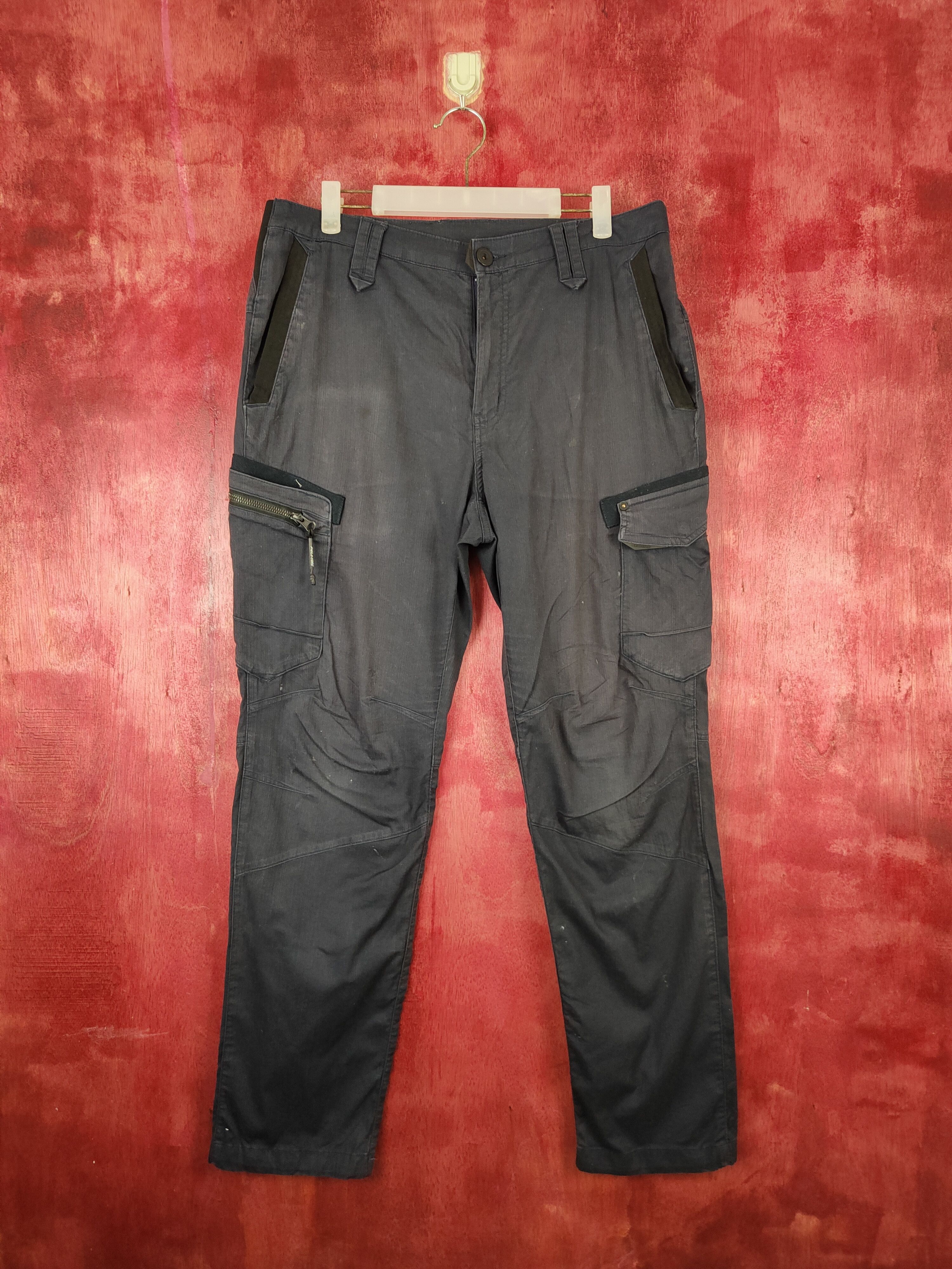 image of Vintage Field Core-Cordura Multi Pocket Tactical Cargo Pants S630 in Dark Blue, Men's (Size 34)