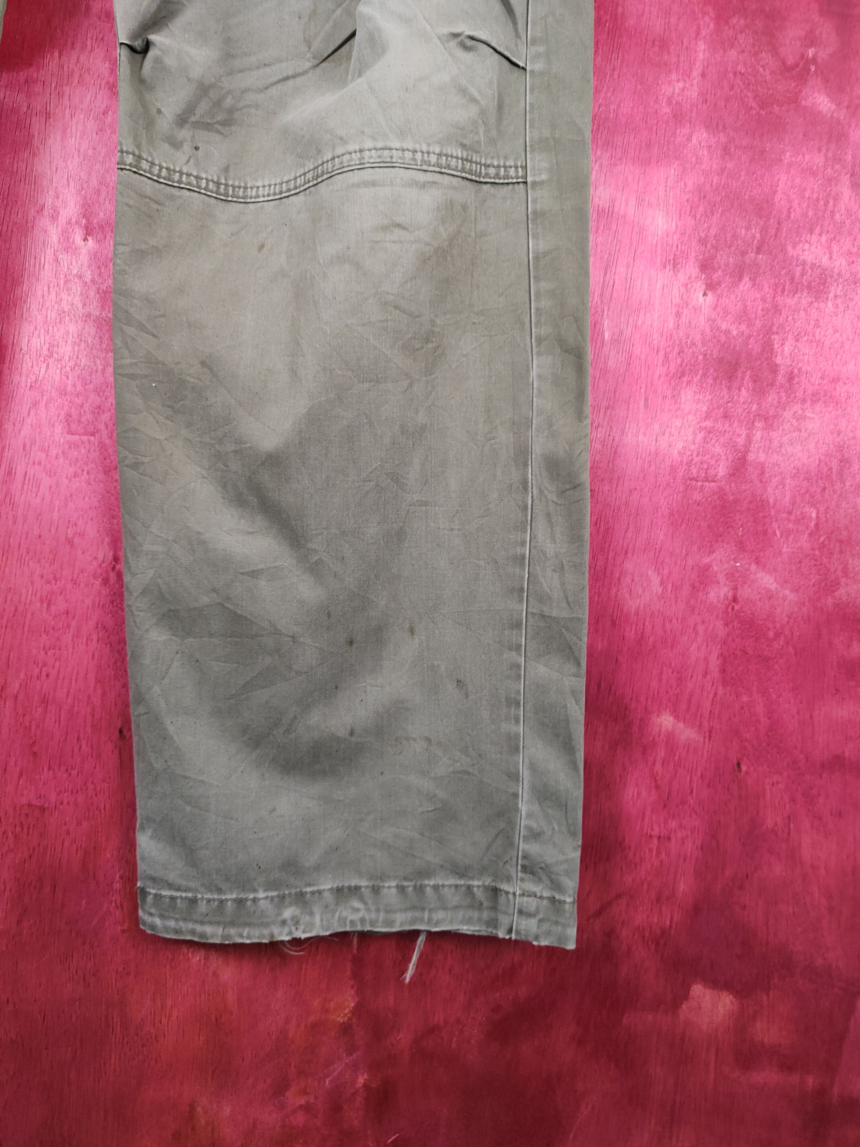Japanese Brand Uniqlo Green Faded Multi Pocket Tactical Cargo Pants #S631 Size US 37 - 7 Thumbnail