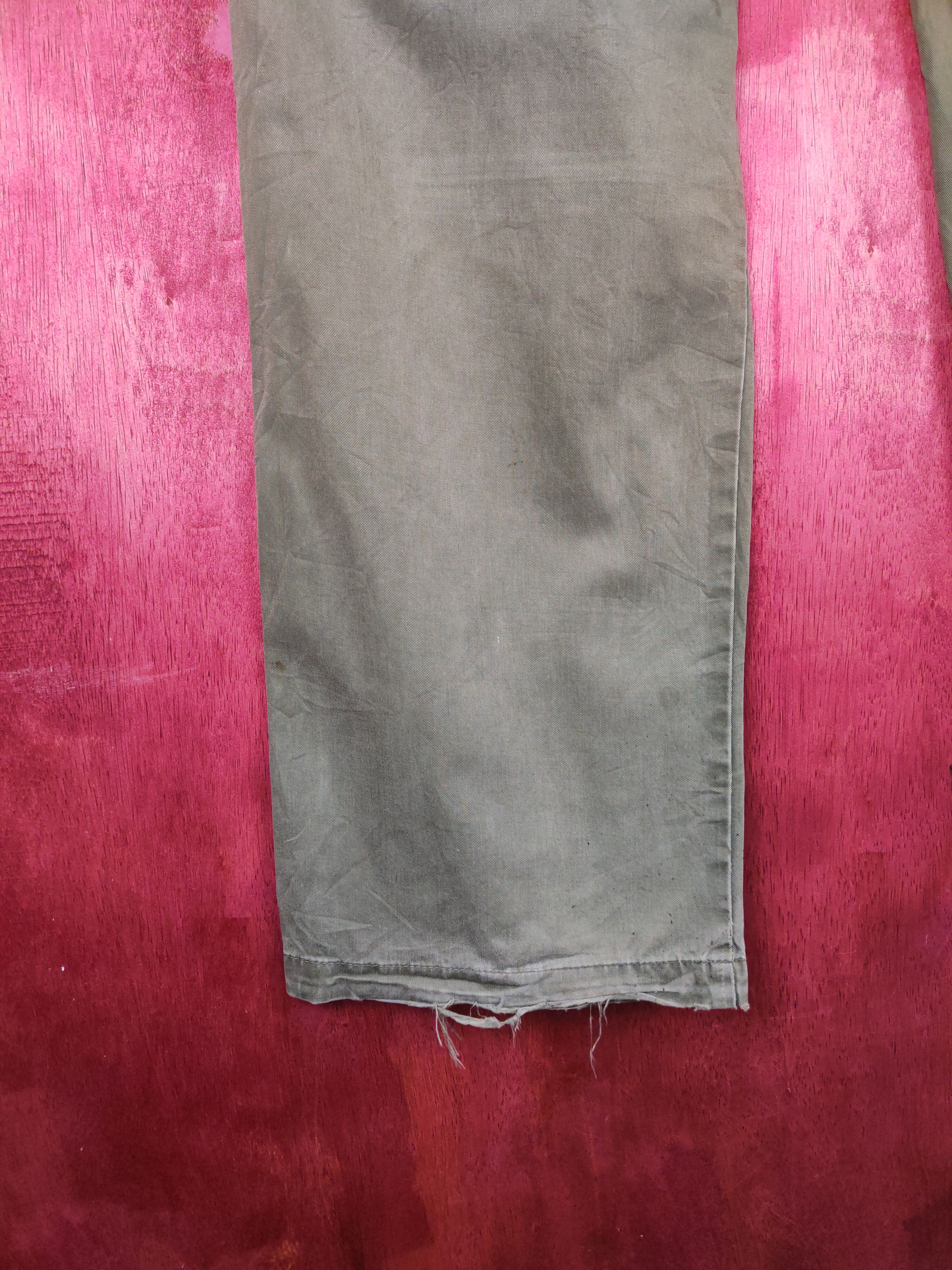 Japanese Brand Uniqlo Green Faded Multi Pocket Tactical Cargo Pants #S631 Size US 37 - 10 Thumbnail