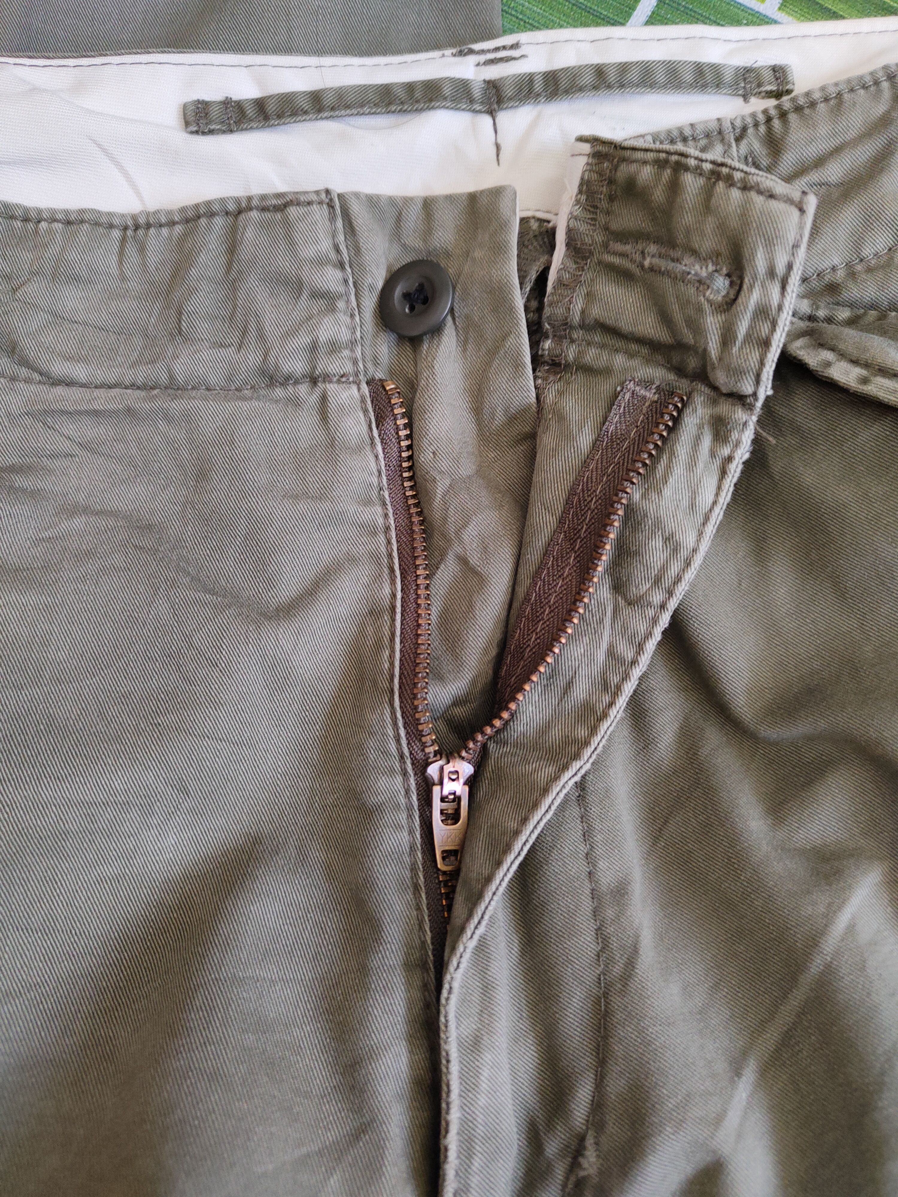 Japanese Brand Uniqlo Green Faded Multi Pocket Tactical Cargo Pants #S631 Size US 37 - 13 Thumbnail