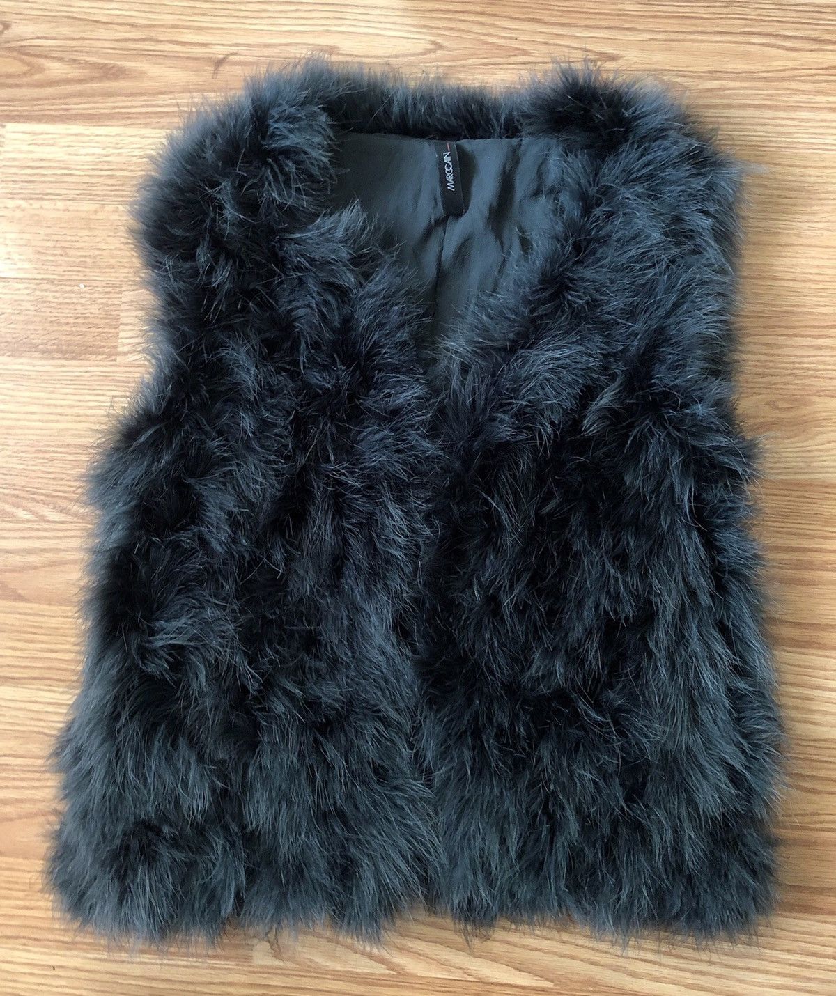 Marc Cain Feather Waistcoat Vest Gillet Size N 4