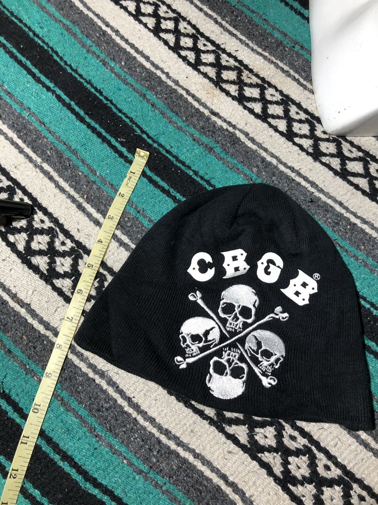 Other CBGB OMFUG Skull Beanie Hat Size ONE SIZE - 3 Thumbnail