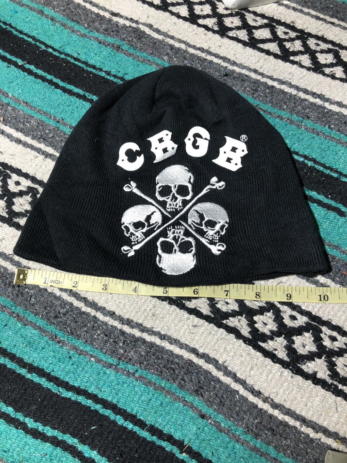 Other CBGB OMFUG Skull Beanie Hat Size ONE SIZE - 2 Thumbnail
