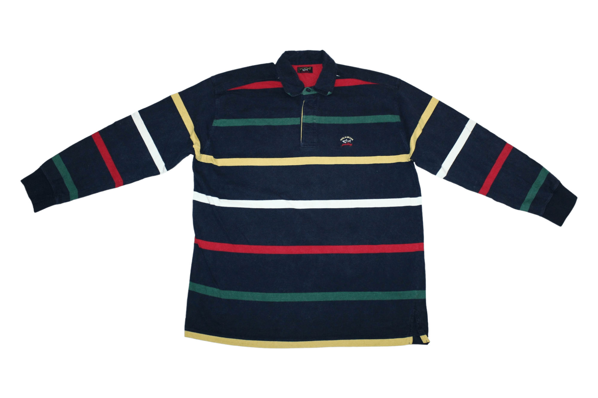 Paul & Shark VTG🔥 Paul & Shark Iconic Striped Puro Cotton Polo Shirt Size US XL / EU 56 / 4 - 2 Thumbnail