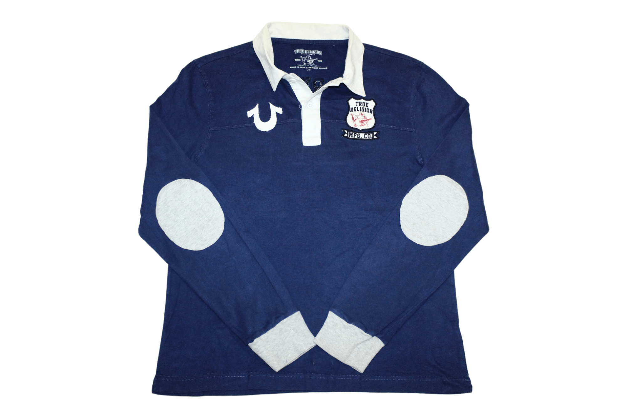 True Religion Big Back Logo №71 Casual L/S Polo Shirt