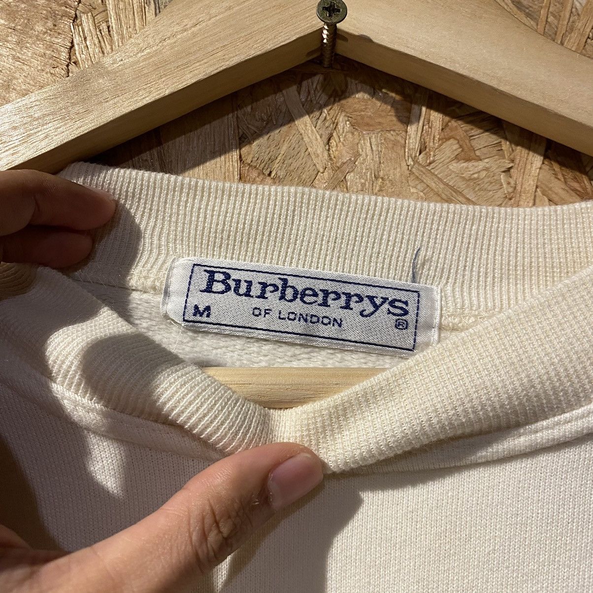 Burberry VINTAGE‼️Burberrys Of London Spell Out Embroidery Sweatshirt Size US M / EU 48-50 / 2 - 8 Thumbnail