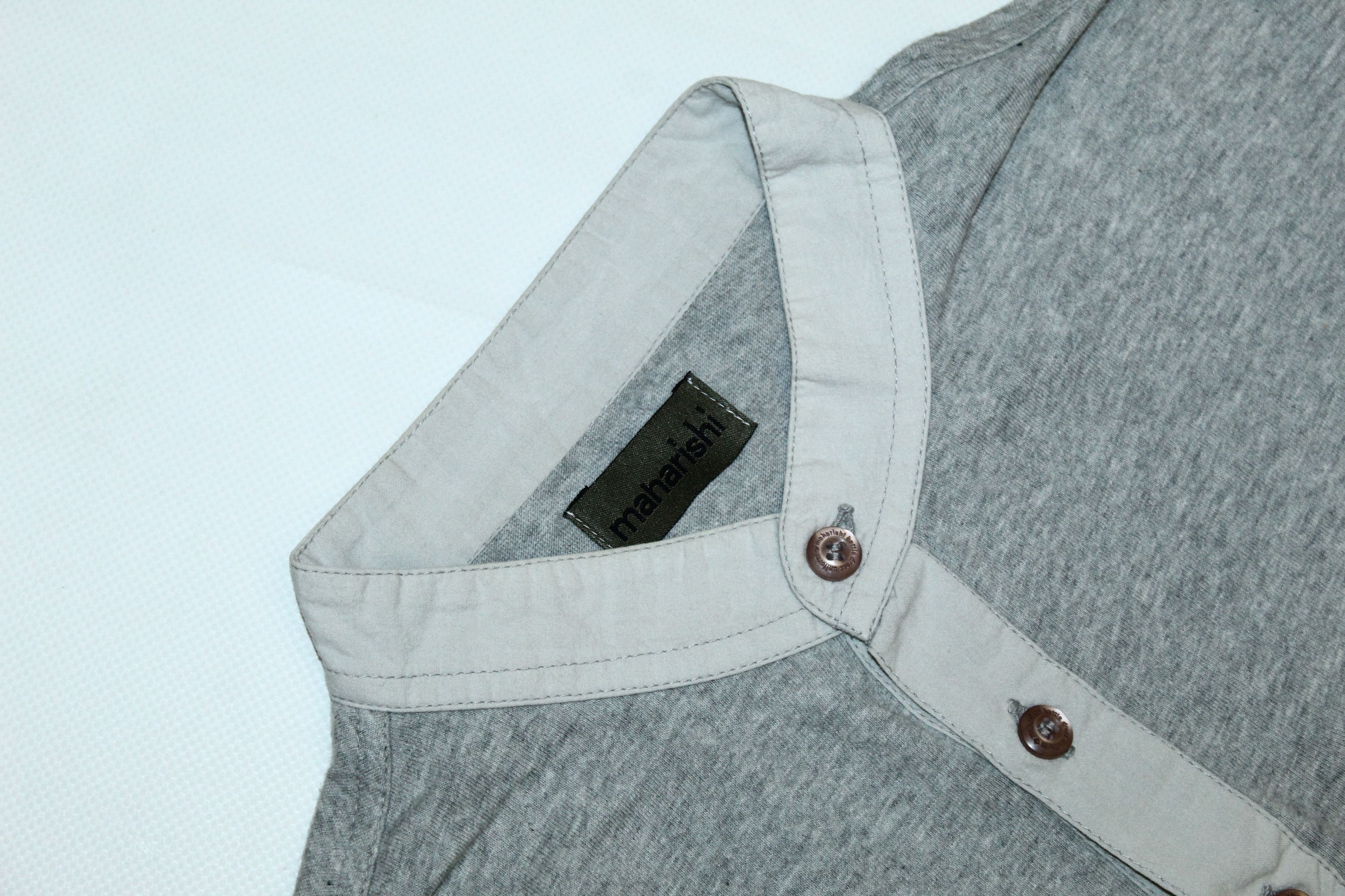 Maharishi Maharishi Royal Grandad collar Popover Stretch Knitted Shirt Size US L / EU 52-54 / 3 - 2 Thumbnail