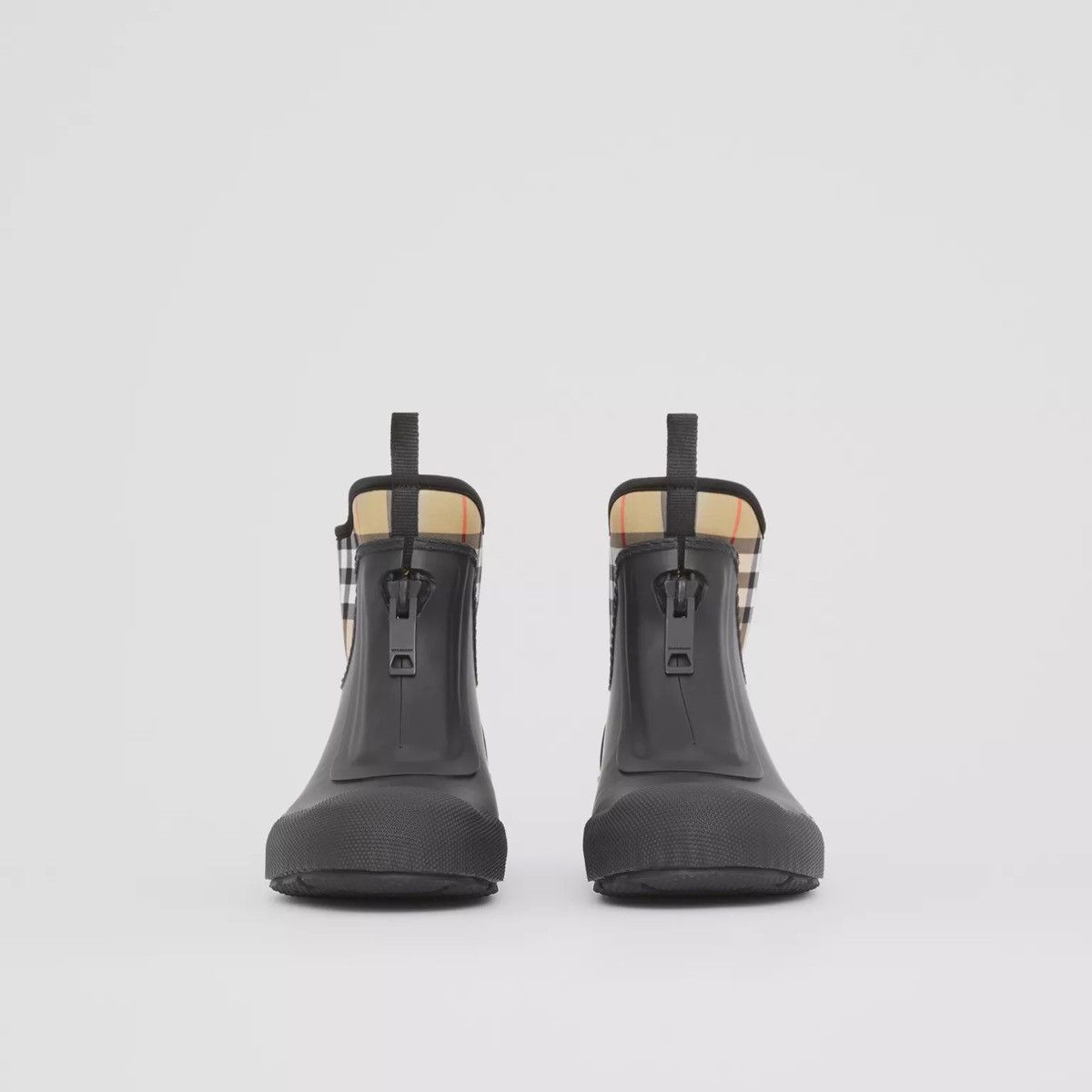 Burberry Vintage Check Neoprene and Rubber Rain Boots