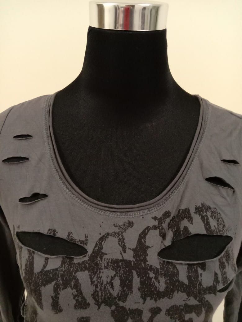 Japanese Brand DISTRESSED DESIGN SWAGGER ENDURE LONG SLEEVE SKULL T SHIRT Size M / US 6-8 / IT 42-44 - 9 Thumbnail