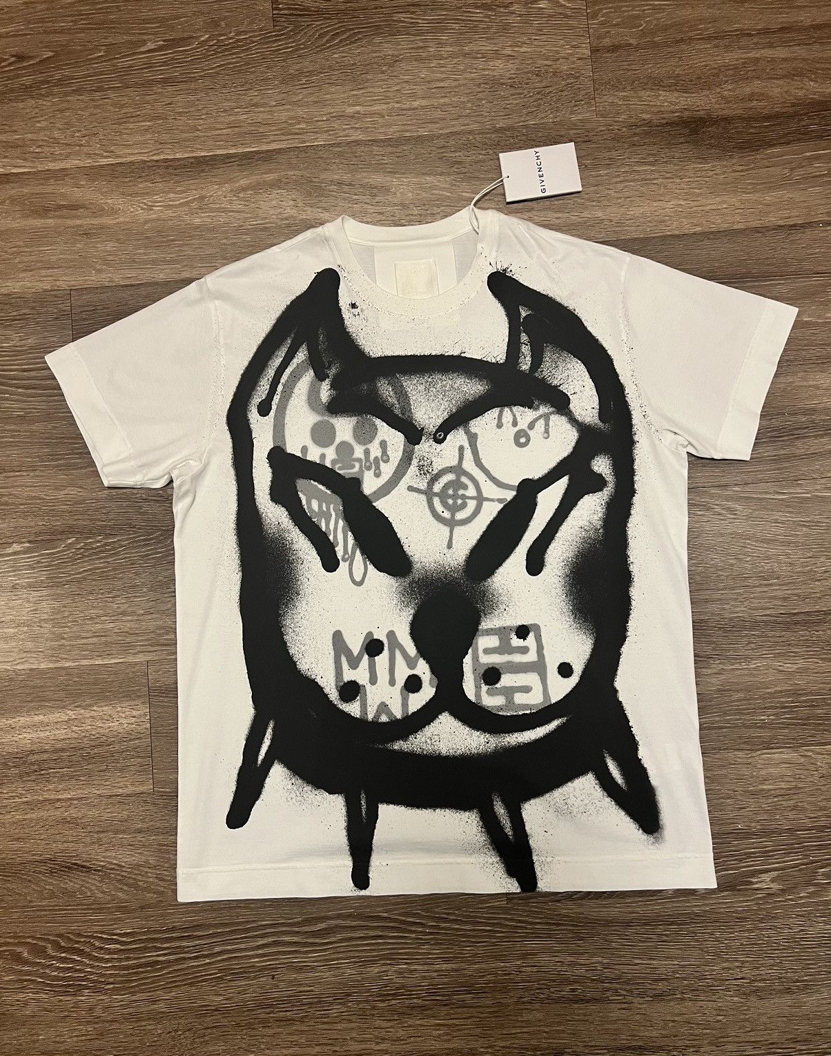 Givenchy *NEW* Givenchy White Chito Edition Dog Print T-Shirt 