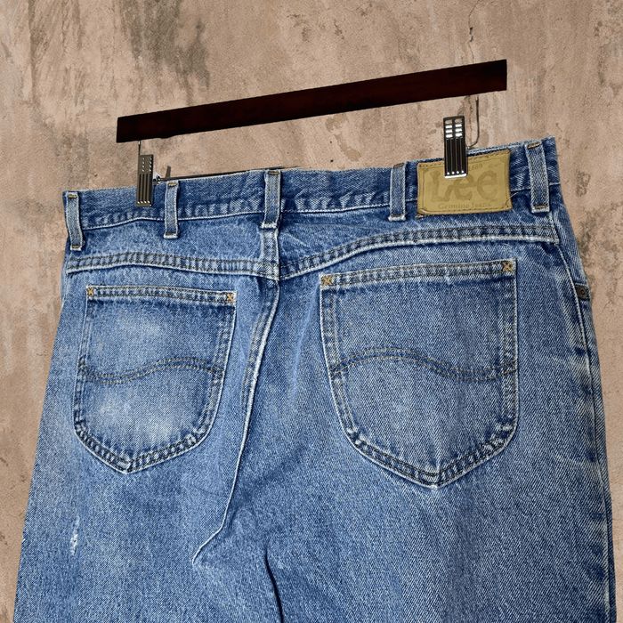 Vintage Vintage Lee MR Jeans Straight Fit Distressed Work Denim 90s ...