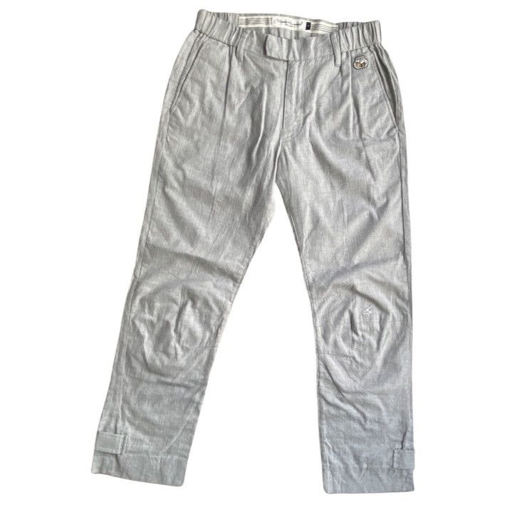 Image of Undercover Ss08 “Summer Madness” Bee Elastic Trousers in Grey, Men's (Size 30)