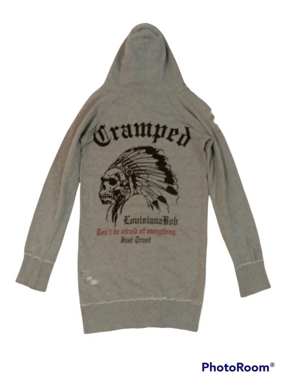 Japanese Brand BONA DEA DISTRESSED DESIGN LONG CAMOO HOODIE SWEATER Size M / US 6-8 / IT 42-44 - 1 Thumbnail