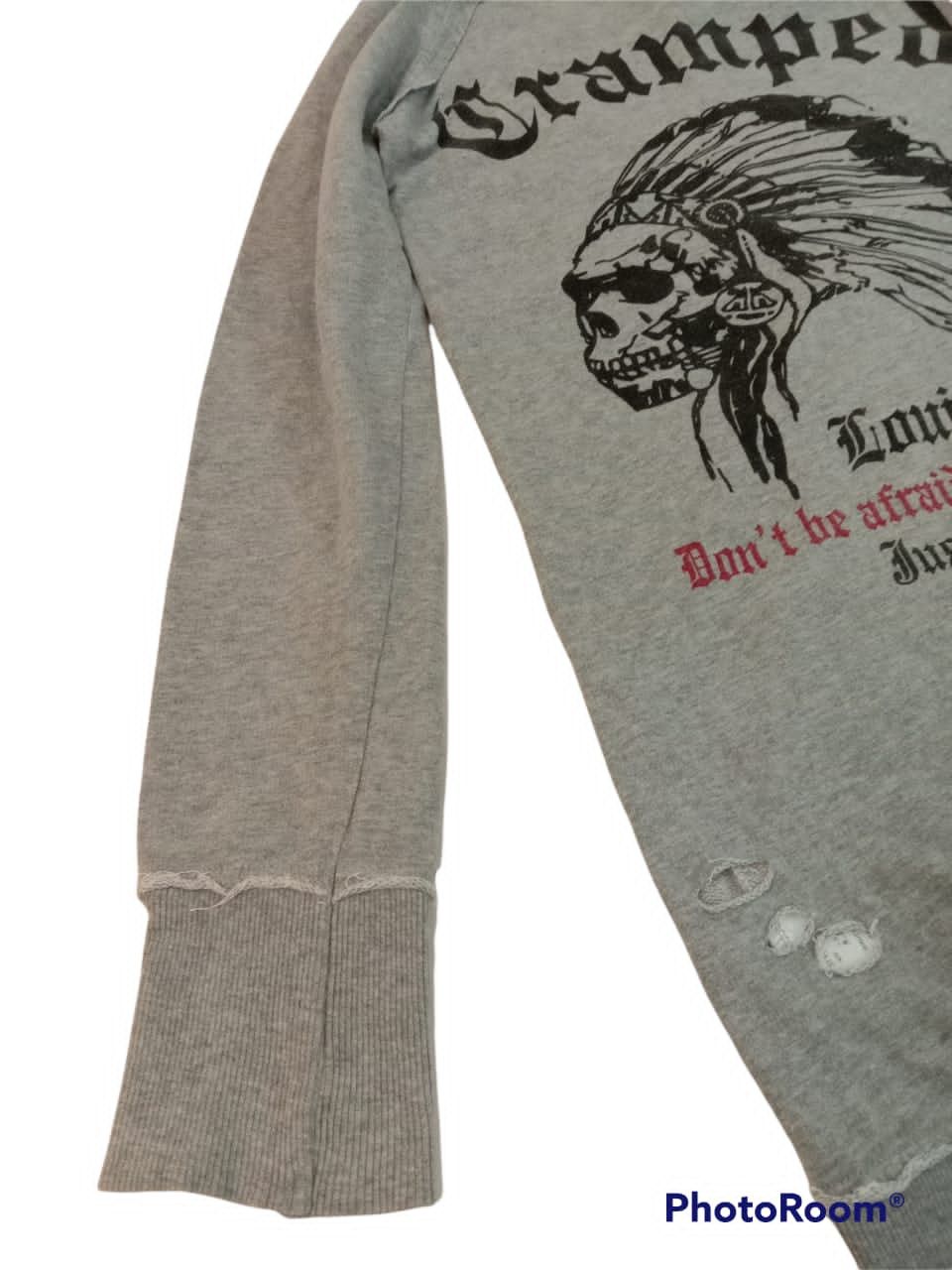 Japanese Brand BONA DEA DISTRESSED DESIGN LONG CAMOO HOODIE SWEATER Size M / US 6-8 / IT 42-44 - 10 Thumbnail