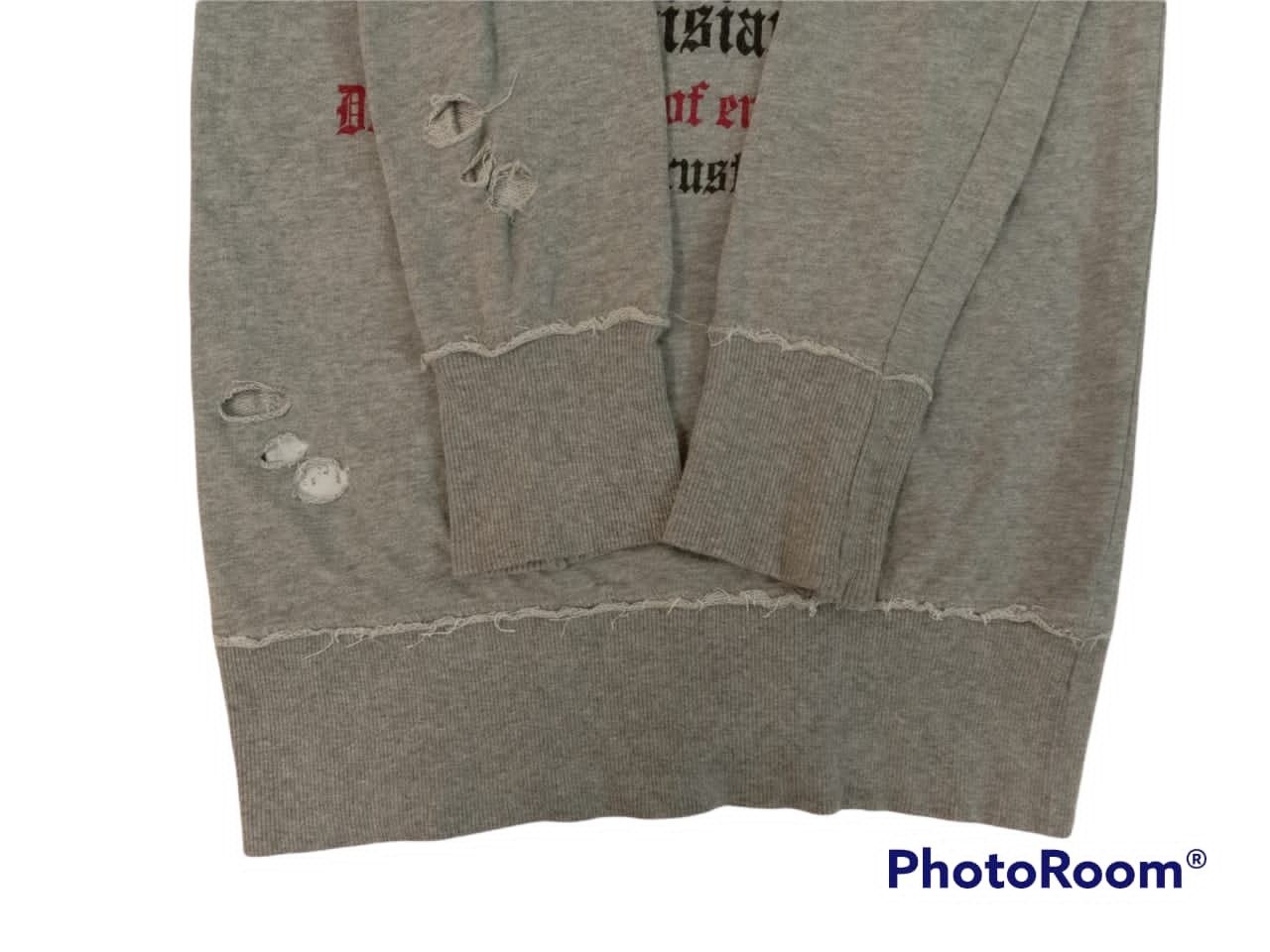 Japanese Brand BONA DEA DISTRESSED DESIGN LONG CAMOO HOODIE SWEATER Size M / US 6-8 / IT 42-44 - 14 Thumbnail