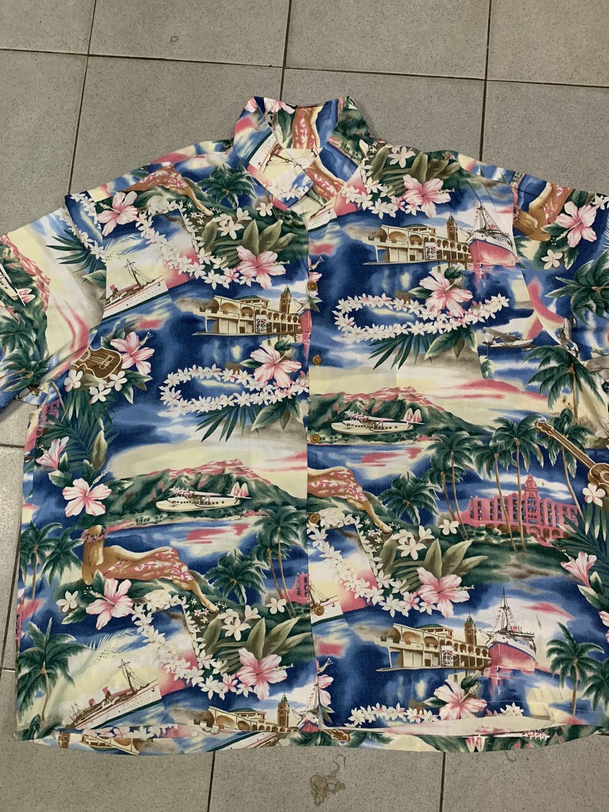 Other Vintage Diamond Head Hawaii Rayon 4X- Large shirt Size US XXL / EU 58 / 5 - 20 Thumbnail