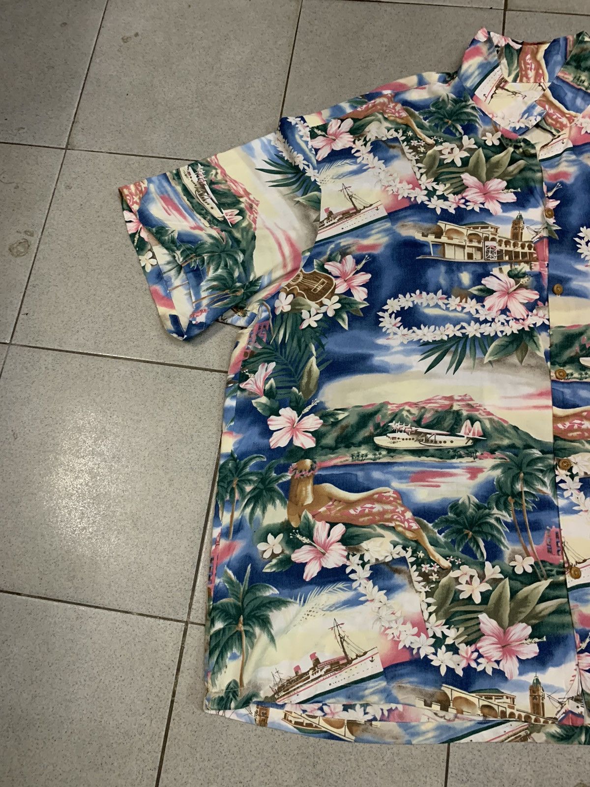 Other Vintage Diamond Head Hawaii Rayon 4X- Large shirt Size US XXL / EU 58 / 5 - 18 Thumbnail