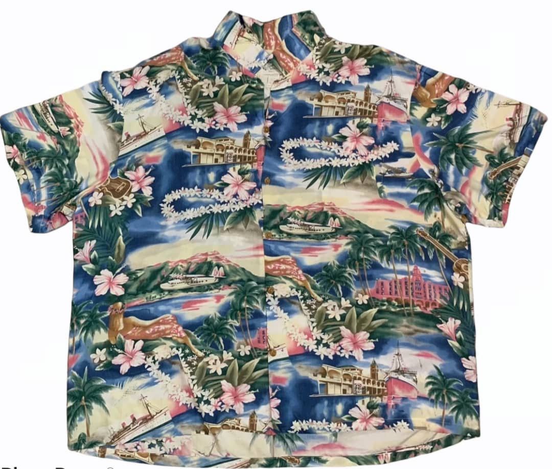 Other Vintage Diamond Head Hawaii Rayon 4X- Large shirt Size US XXL / EU 58 / 5 - 1 Thumbnail
