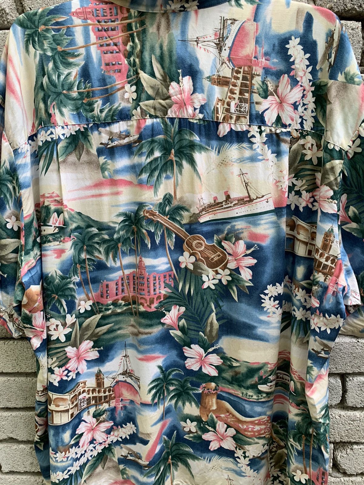 Other Vintage Diamond Head Hawaii Rayon 4X- Large shirt Size US XXL / EU 58 / 5 - 8 Thumbnail