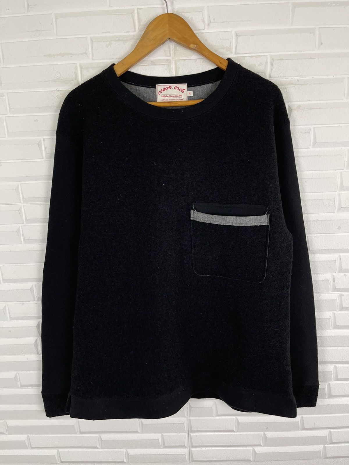 Japanese Brand Black Boru Knitters Japan from Baby Alpaca Wool Size US M / EU 48-50 / 2 - 3 Thumbnail