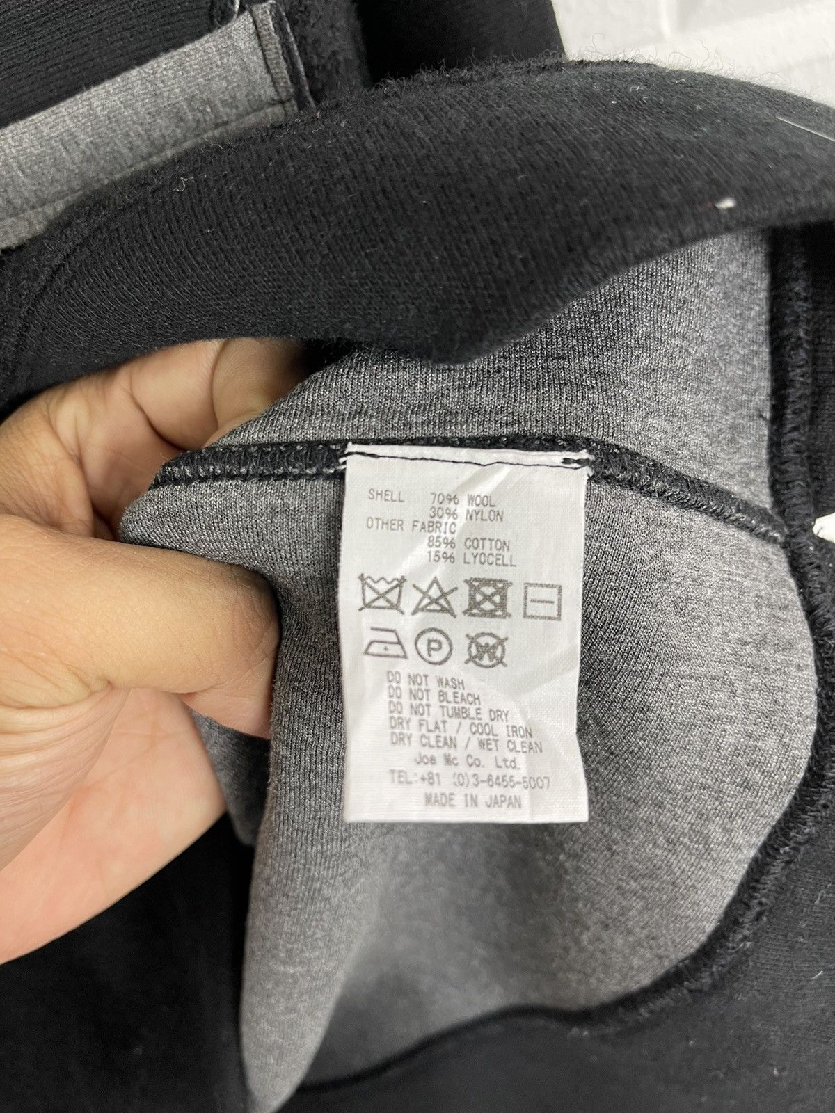 Japanese Brand Black Boru Knitters Japan from Baby Alpaca Wool Size US M / EU 48-50 / 2 - 5 Thumbnail