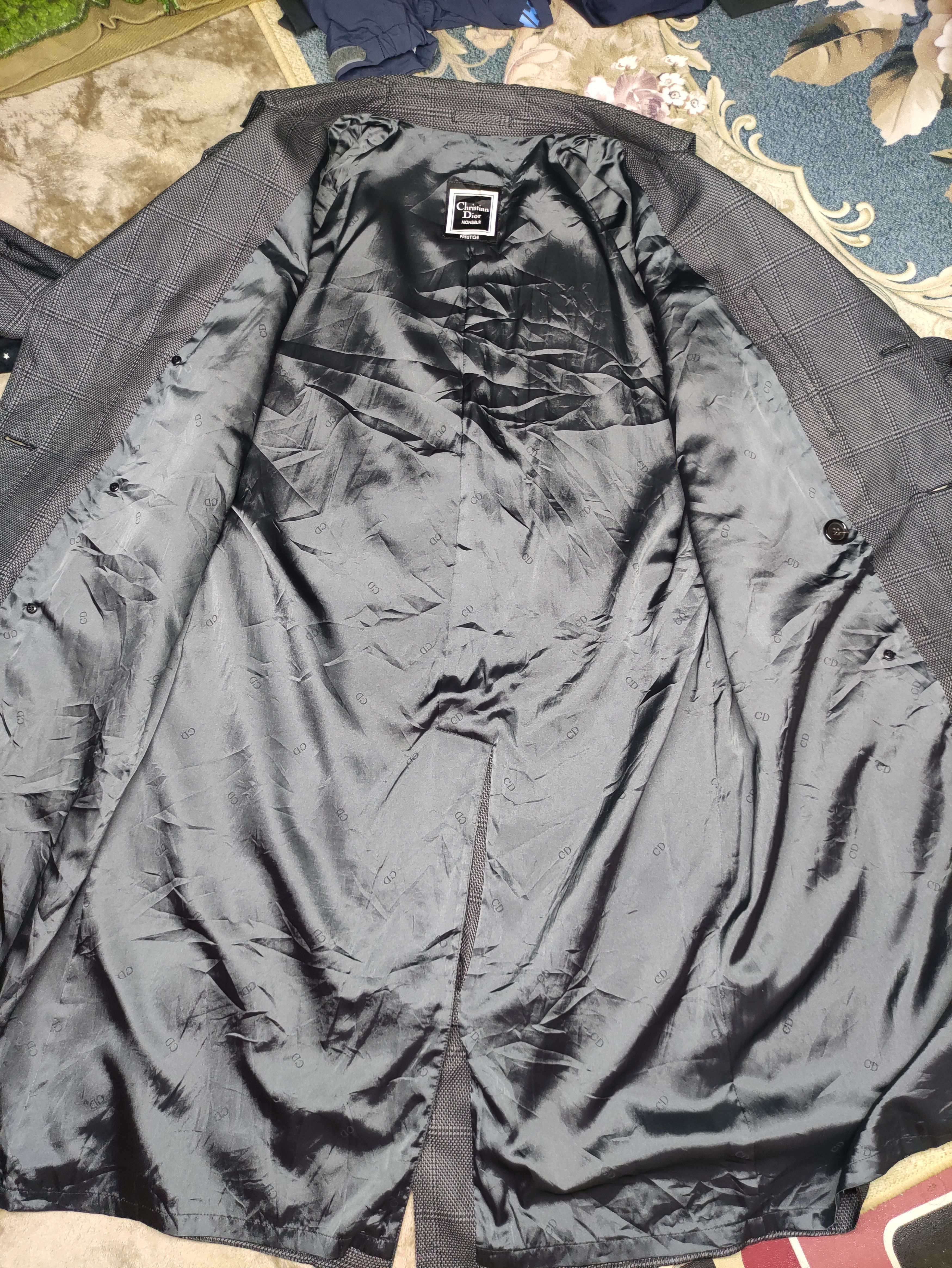 Christian Dior Monsieur A27 Vintage Christian Dior Monsieur Grey Trench Coat Size US L / EU 52-54 / 3 - 9 Thumbnail